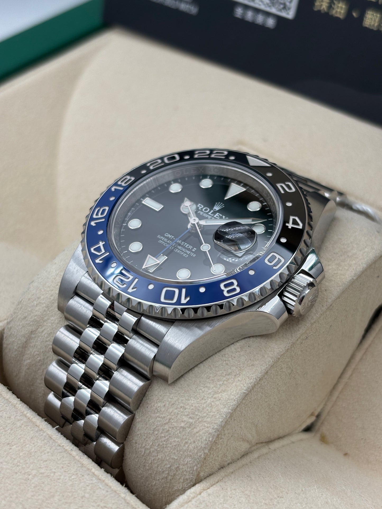 二手 USED  ROLEX 勞力士 GMT-MASTER II 126710BLNR 黑色 2019年9月 珠帶 全套 FULL SET