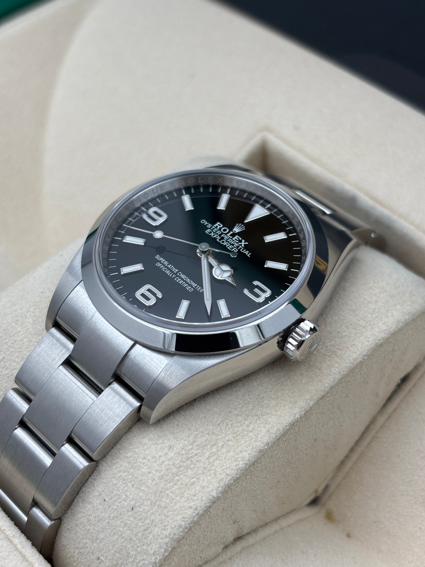未試用品 NEW OLD STOCK  ROLEX 勞力士 EXPLORER 124270 黑色 2021年7月 全套 FULL SET AD單