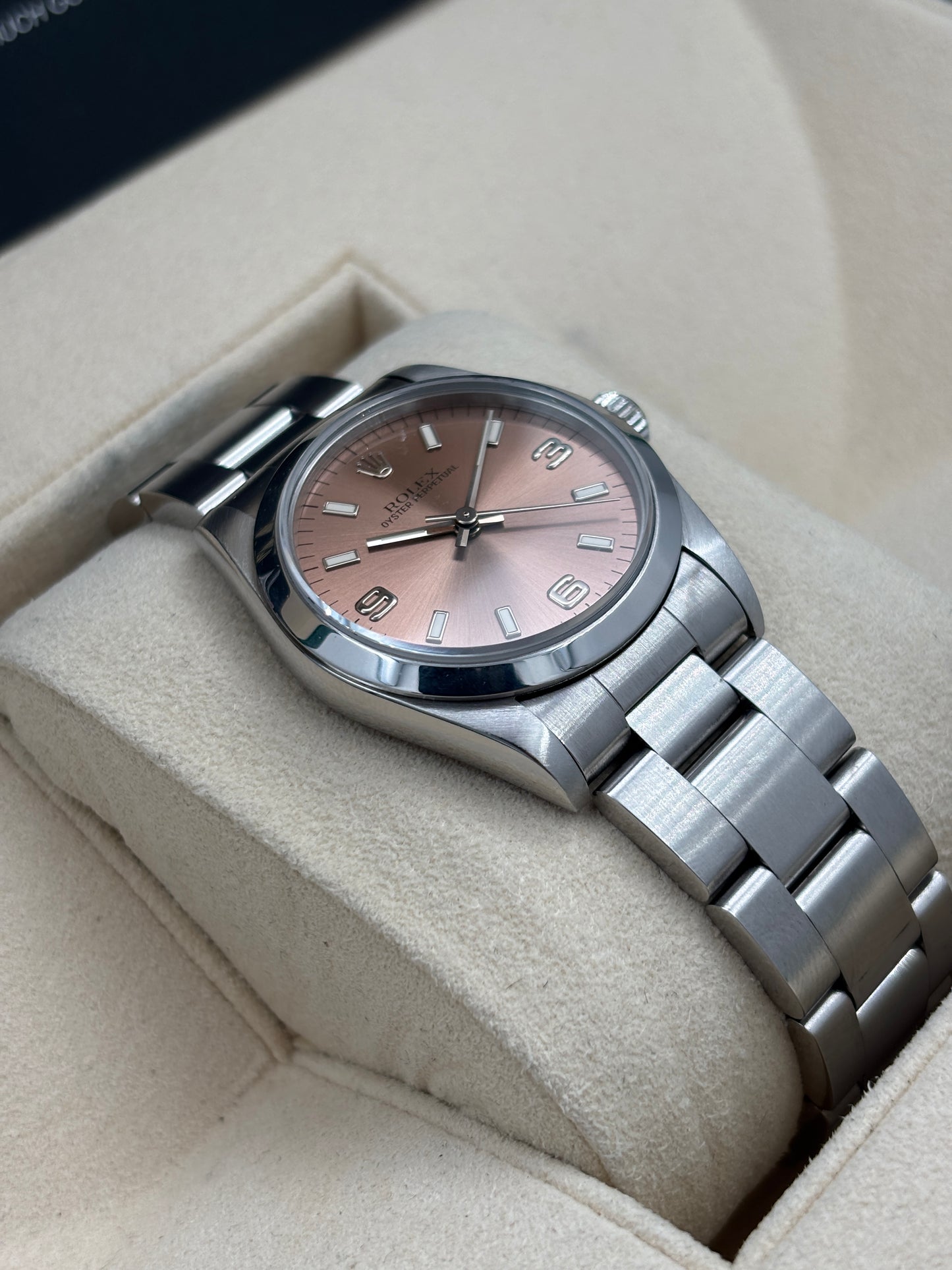 二手 USED  ROLEX 勞力士 OYSTER PERPETUAL 67480 三文魚面 1998年10月 全套 FULL SET AD單