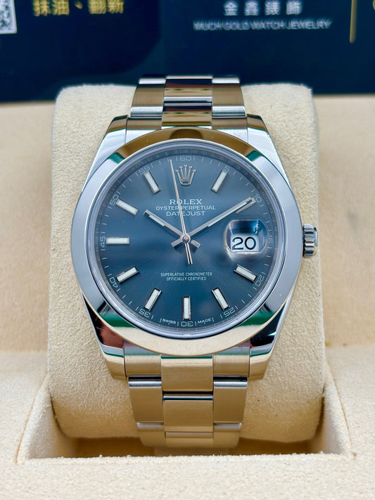 二手 USED  ROLEX 勞力士 DATEJUST 126300 灰色 2018年9月 全套 FULL SET