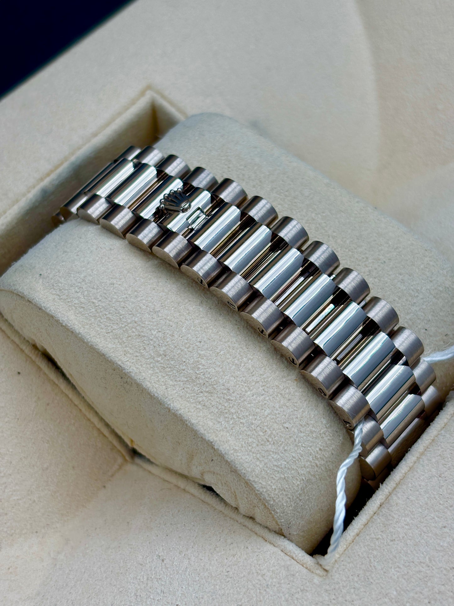 二手 USED  ROLEX 勞力士 DAYDATE 36 128349RBR 藍色 2020年10月 NFC新卡 99.99%新 全套 FULL SET
