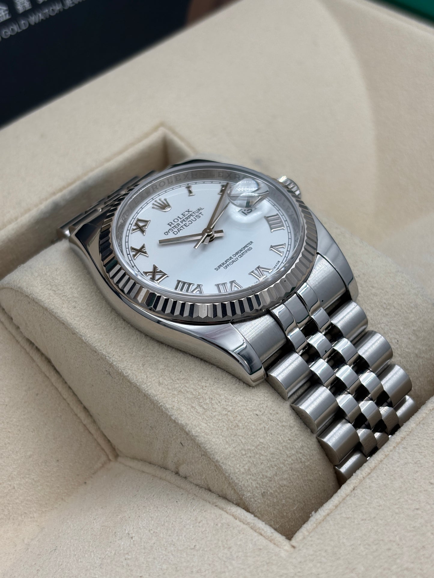 二手 USED  ROLEX 勞力士 DATEJUST 116234 白色 約2008年 淨錶 WATCH ONLY