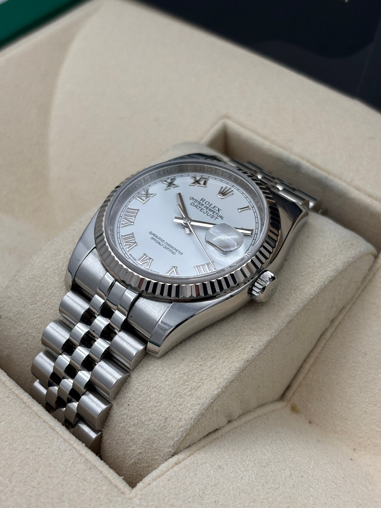 二手 USED  ROLEX 勞力士 DATEJUST 116234 白色 約2008年 淨錶 WATCH ONLY