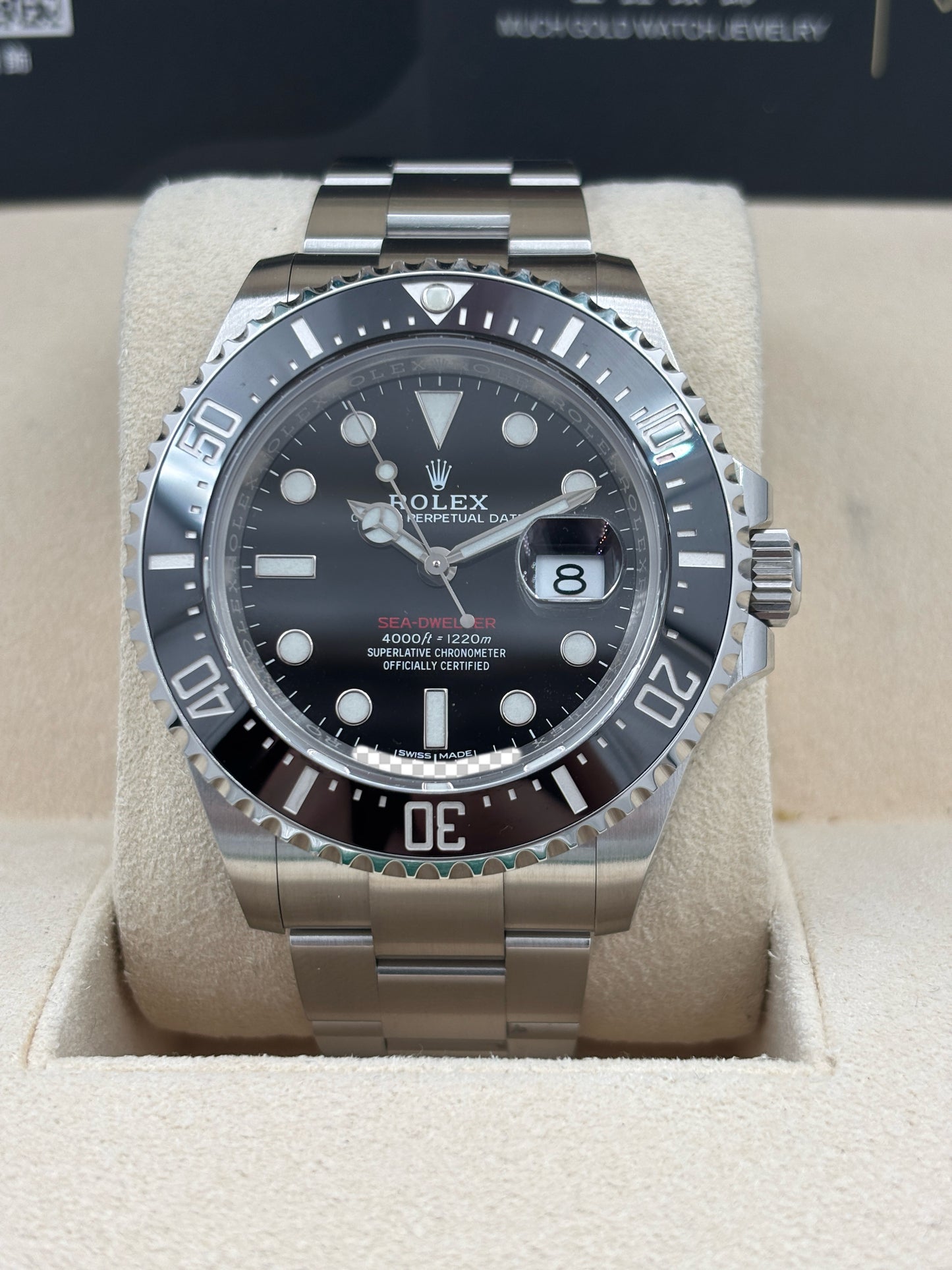 二手 USED  ROLEX 勞力士 SEA-DWELLER 126600 MK1 黑色 2018年4月 未打磨 全套 FULL SET