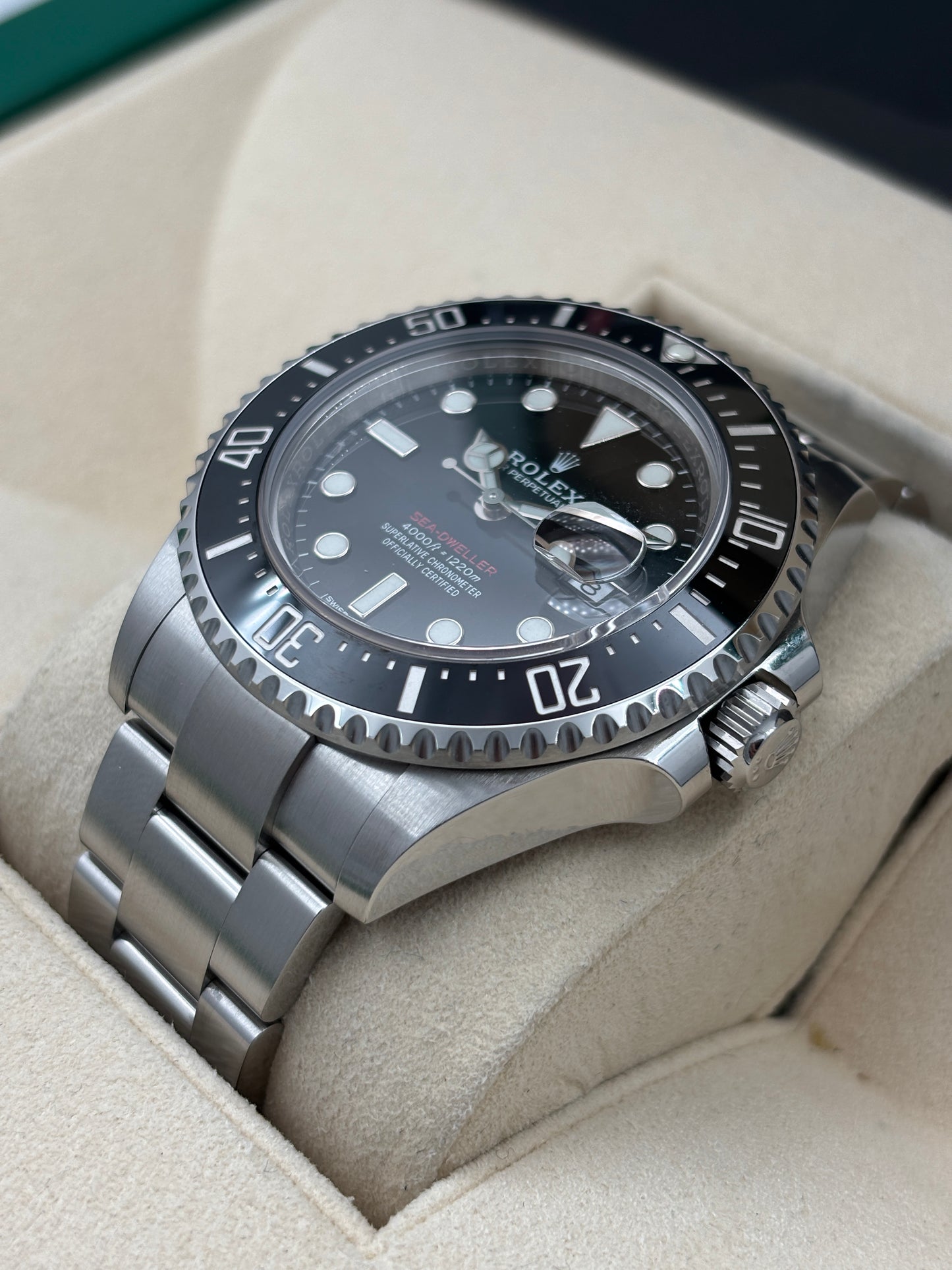 二手 USED  ROLEX 勞力士 SEA-DWELLER 126600 MK1 黑色 2018年4月 未打磨 全套 FULL SET