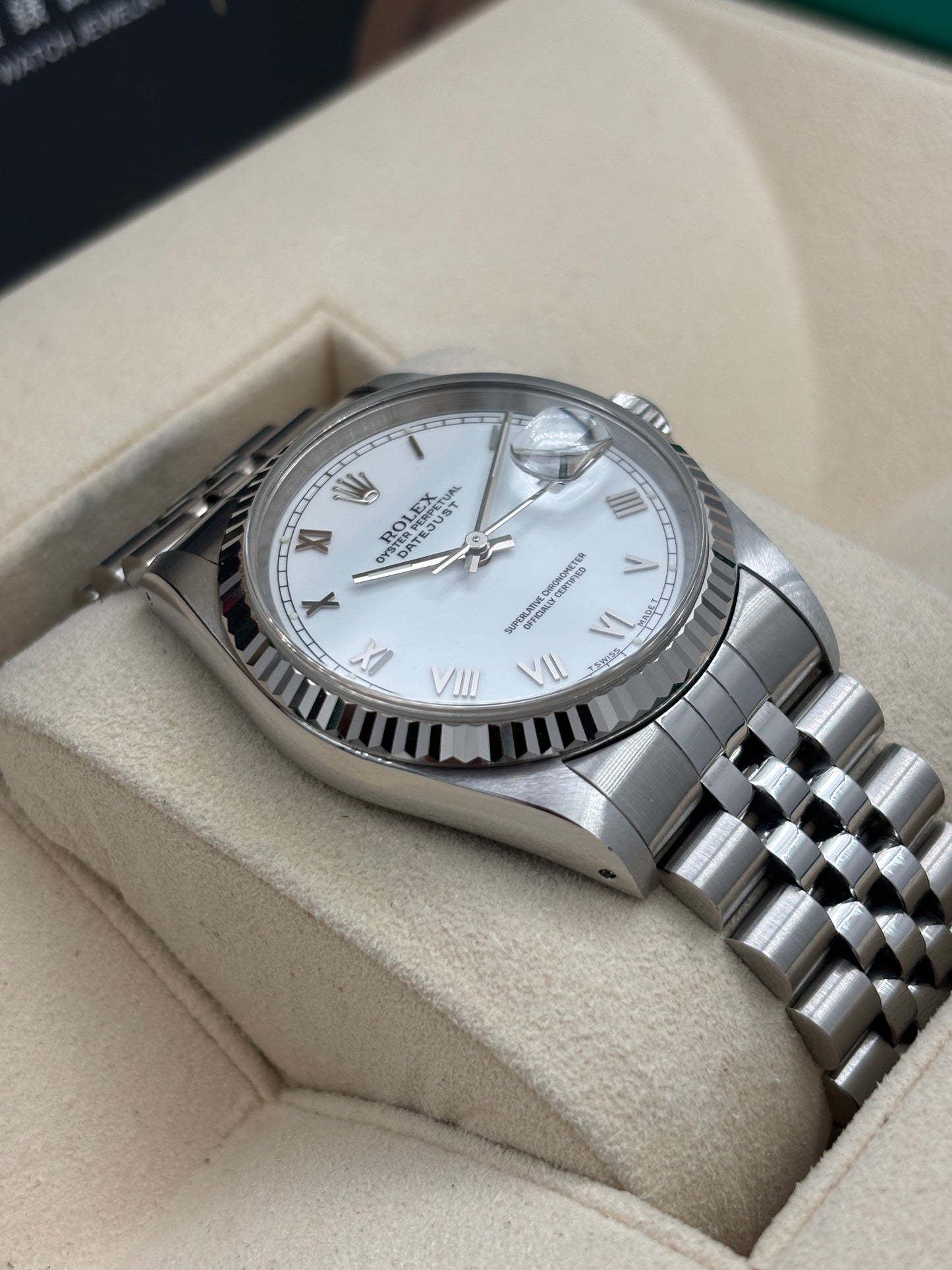 二手 USED  ROLEX 勞力士 DATEJUST 16234 白色 約1991年 淨錶 WATCH ONLY