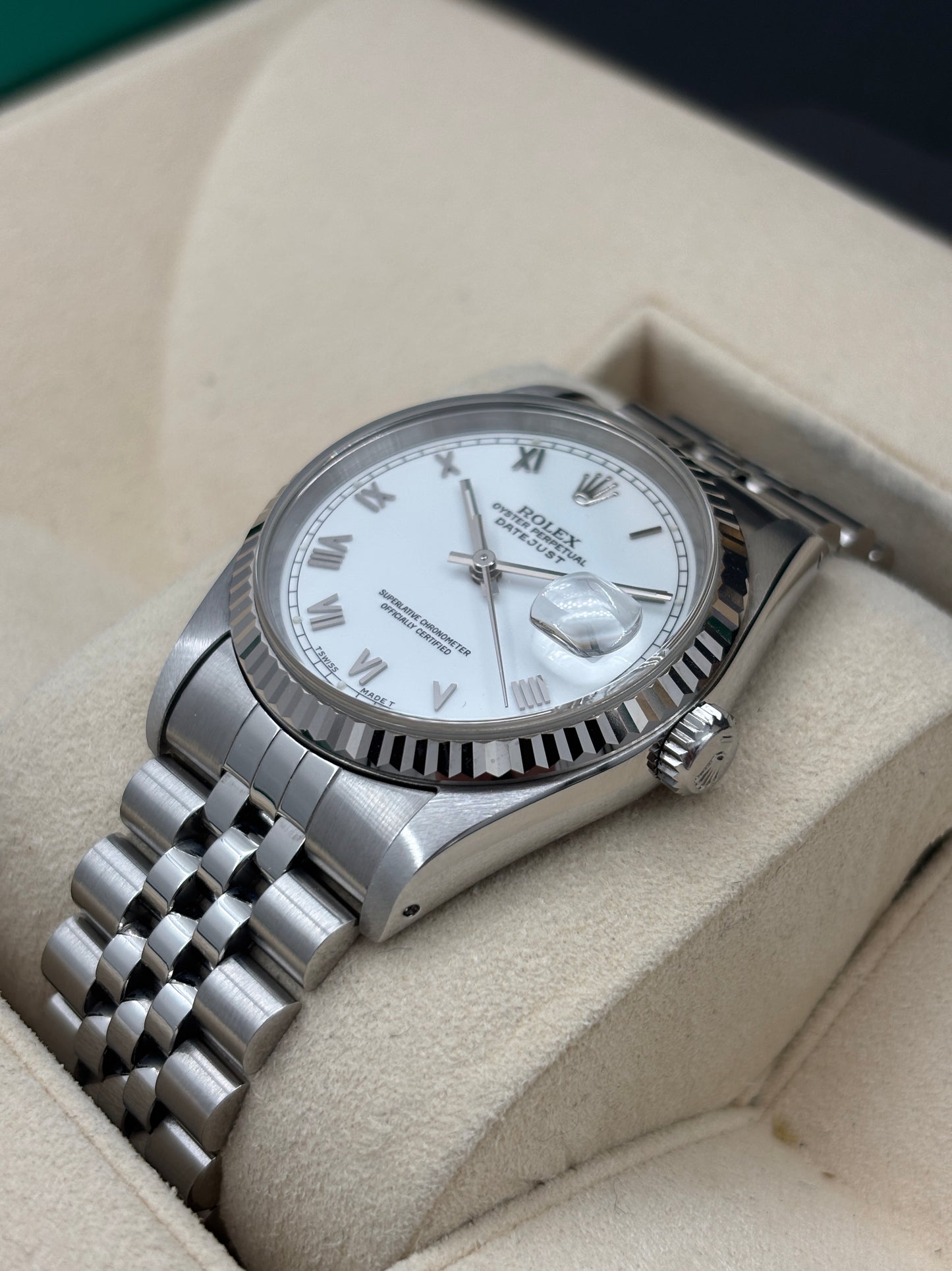 二手 USED  ROLEX 勞力士 DATEJUST 16234 白色 約1991年 淨錶 WATCH ONLY