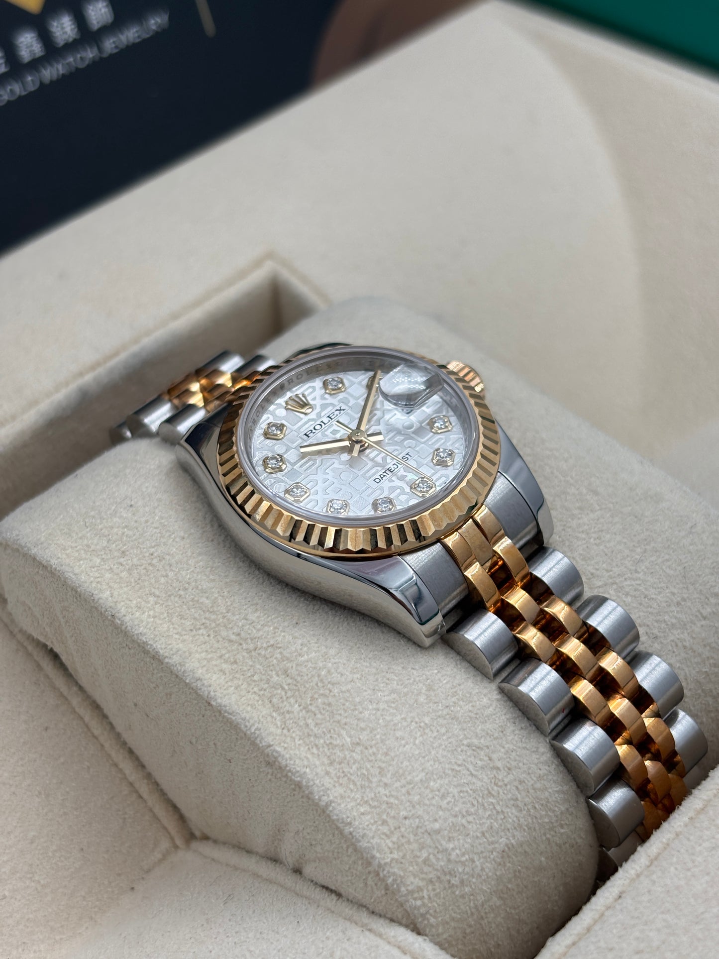 二手 USED  ROLEX 勞力士 DATEJUST 179173 銀色電腦面鑽石字 2010年10月 直帶 未打磨 99.9%新 全套 FULL SET