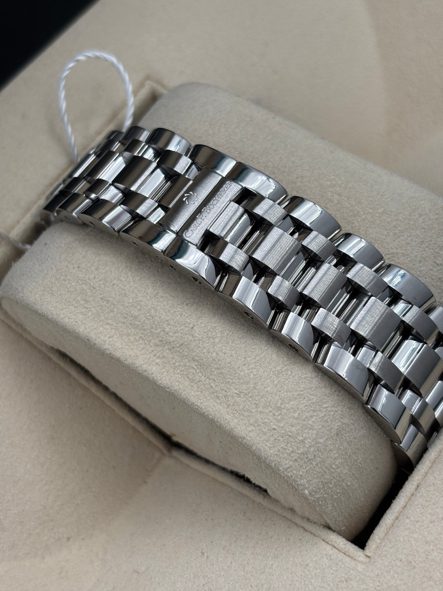 二手 USED  CARL F.BUCHERER 寶齊萊 PATRAVI CHRONOGRAPH GMT 1901.620 白色 淨錶 WATCH ONLY