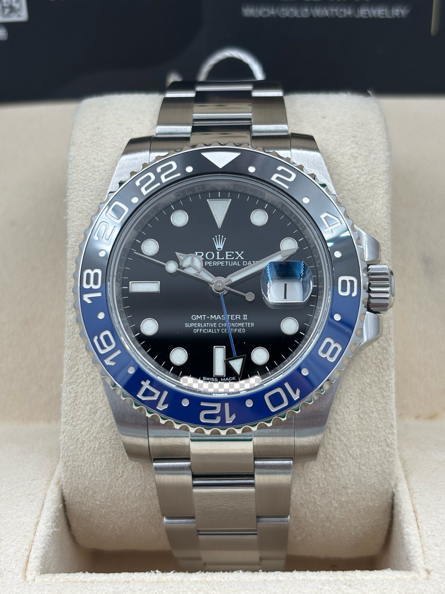 二手 USED  ROLEX 勞力士 GMT-MASTER II 116710BLNR 黑色 2014年5月 全套 FULL SET AD單