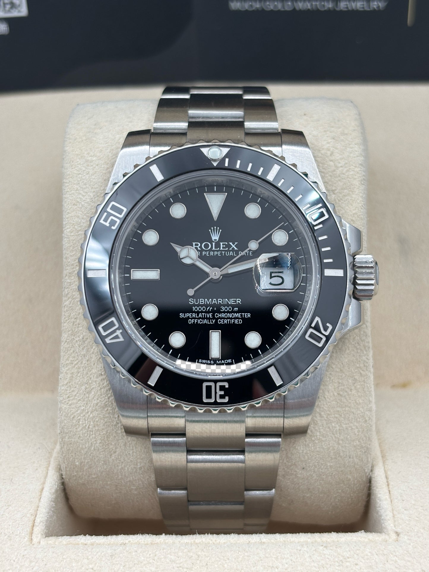 二手 USED  ROLEX 勞力士 SUBMARINER DATE 116610LN 黑色 2012年8月 全套 FULL SET AD單