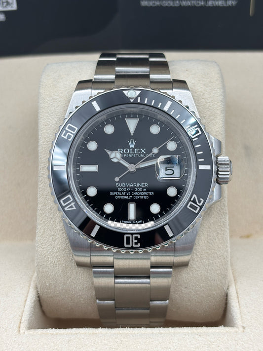 [SOLD OUT]二手 USED  ROLEX 勞力士 SUBMARINER DATE 116610LN 黑色 2012年8月 全套 FULL SET AD單