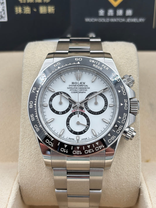 [SOLD OUT]二手 USED  ROLEX 勞力士 DAYTONA 126500LN 白色 2025年8月 未打磨 99.99%新 全套 FULL SET