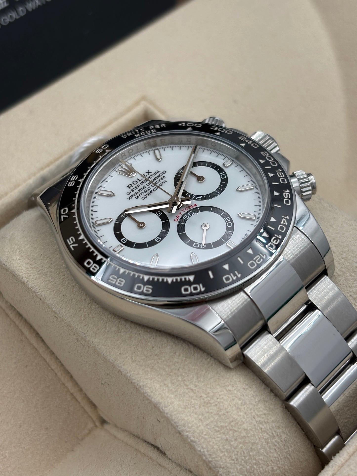二手 USED  ROLEX 勞力士 DAYTONA 126500LN 白色 2025年8月 未打磨 99.99%新 全套 FULL SET