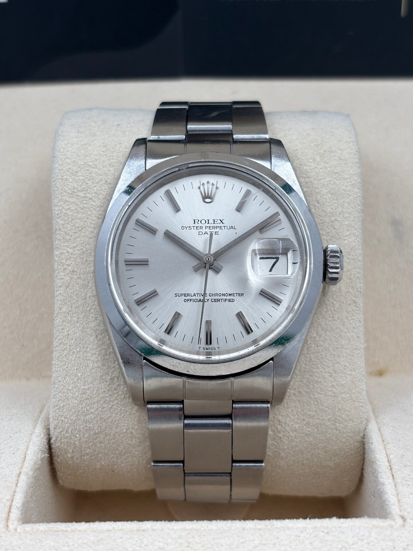 二手 USED  ROLEX 勞力士 OYSTER PERPETUAL DATE 1500 銀色 淨錶 WATCH ONLY