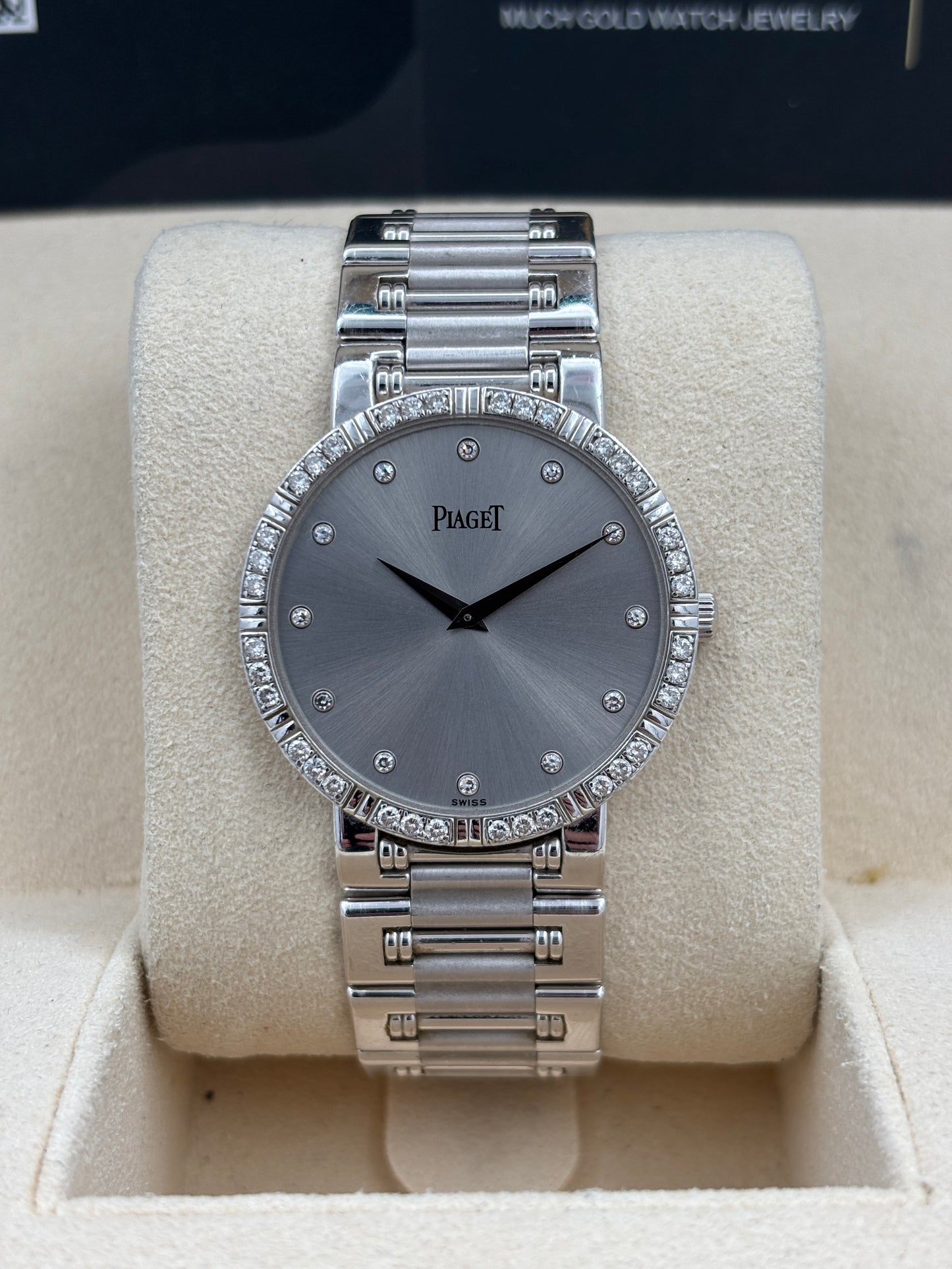 二手 USED  PIAGET 伯爵 DANCER G0A05143 銀色 2002年1月 18K金 錶重2.36兩 全套 FULL SET AD單