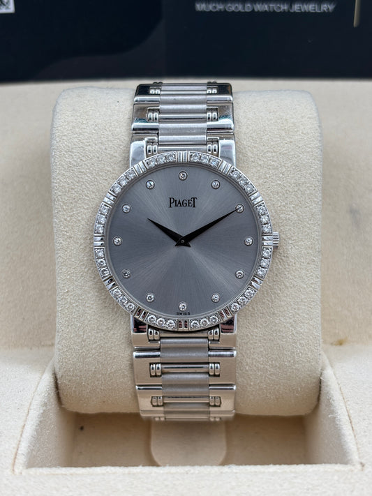 二手 USED  PIAGET 伯爵 DANCER G0A05143 銀色 2002年1月 18K金 錶重2.36兩 全套 FULL SET AD單