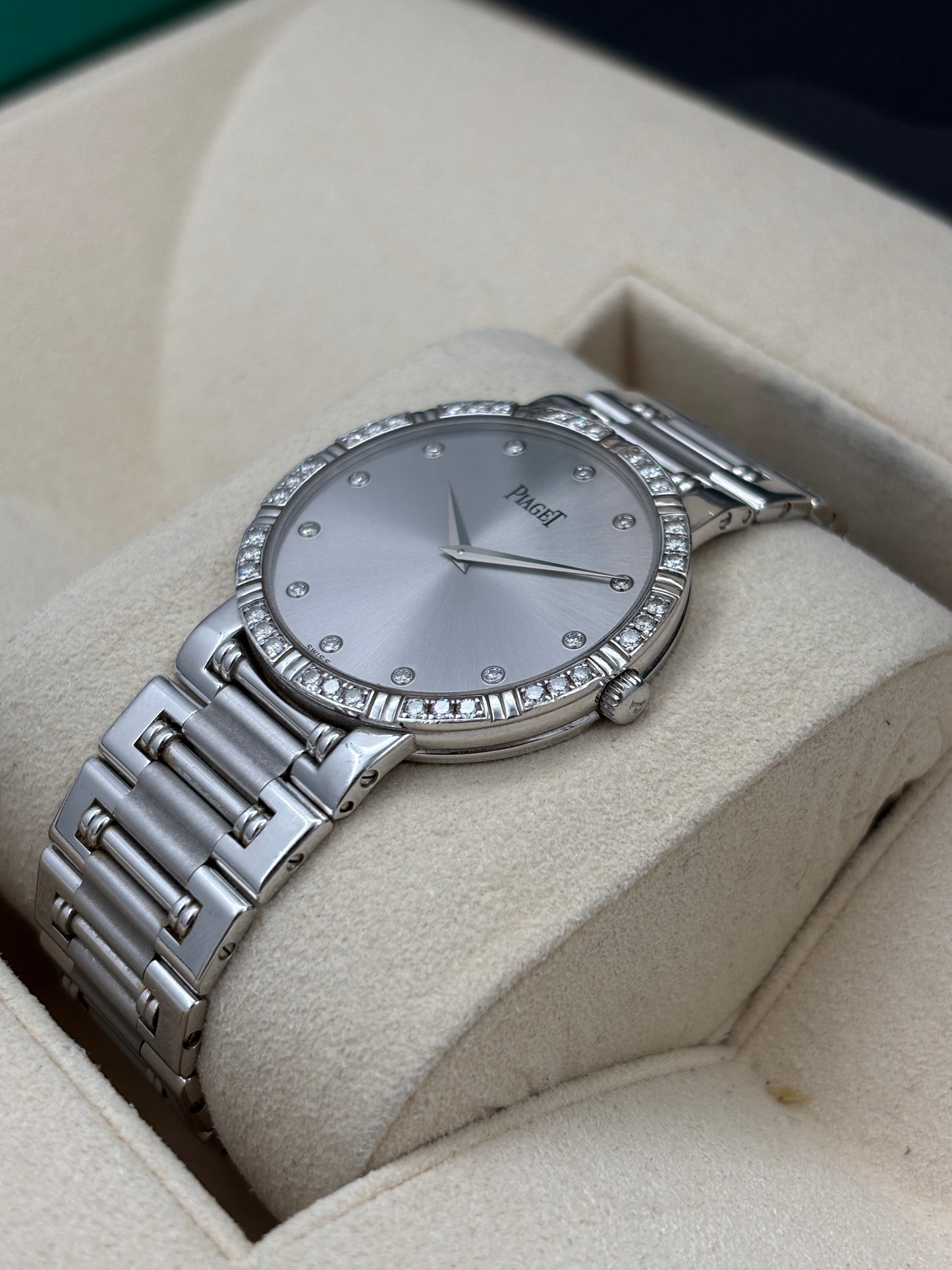 二手 USED  PIAGET 伯爵 DANCER G0A05143 銀色 2002年1月 18K金 錶重2.36兩 全套 FULL SET AD單
