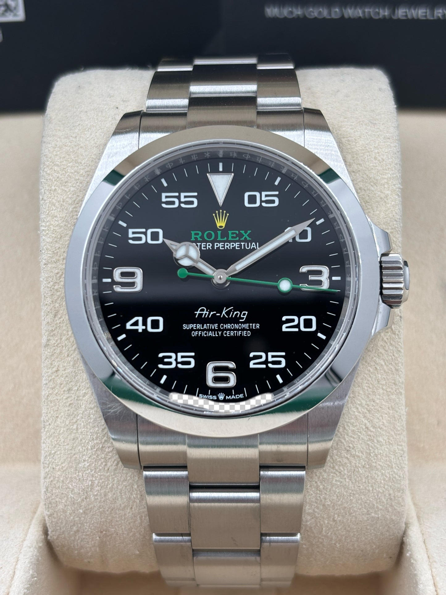 二手 USED  ROLEX 勞力士 AIR-KING 126900 黑色 2023年2月 全套 FULL SET