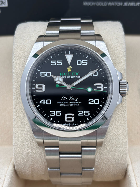 [SOLD OUT]二手 USED  ROLEX 勞力士 AIR-KING 126900 黑色 2023年2月 全套 FULL SET