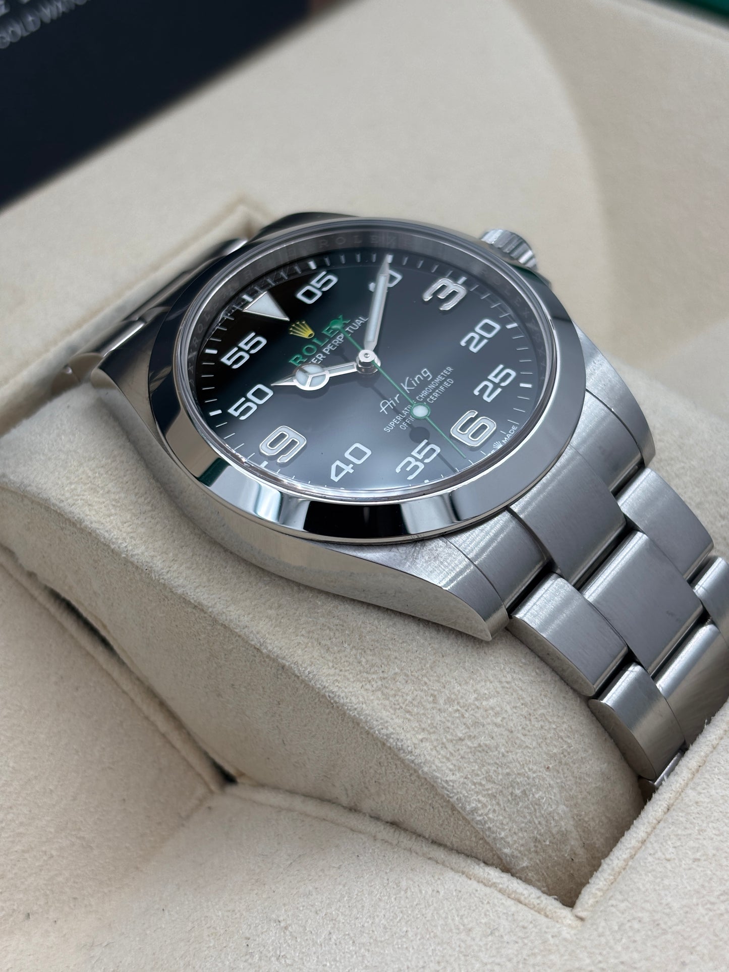 二手 USED  ROLEX 勞力士 AIR-KING 126900 黑色 2023年2月 全套 FULL SET