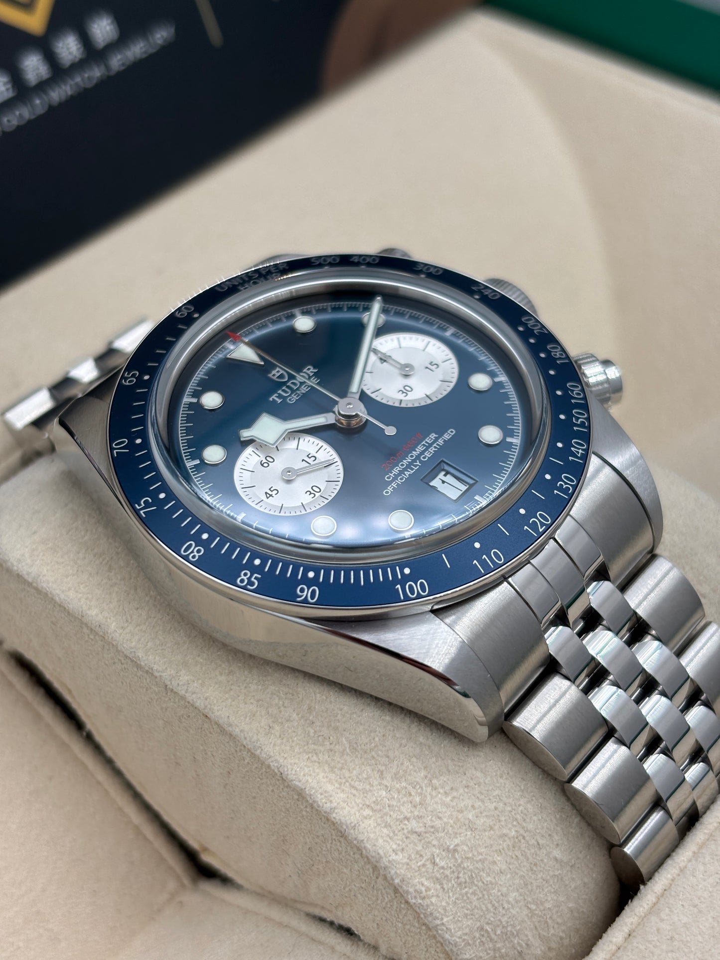 全新 NEW  TUDOR 帝舵 BLACK BAY CHRONO 79360B 藍色 2026年6月 珠帶 全套 FULL SET
