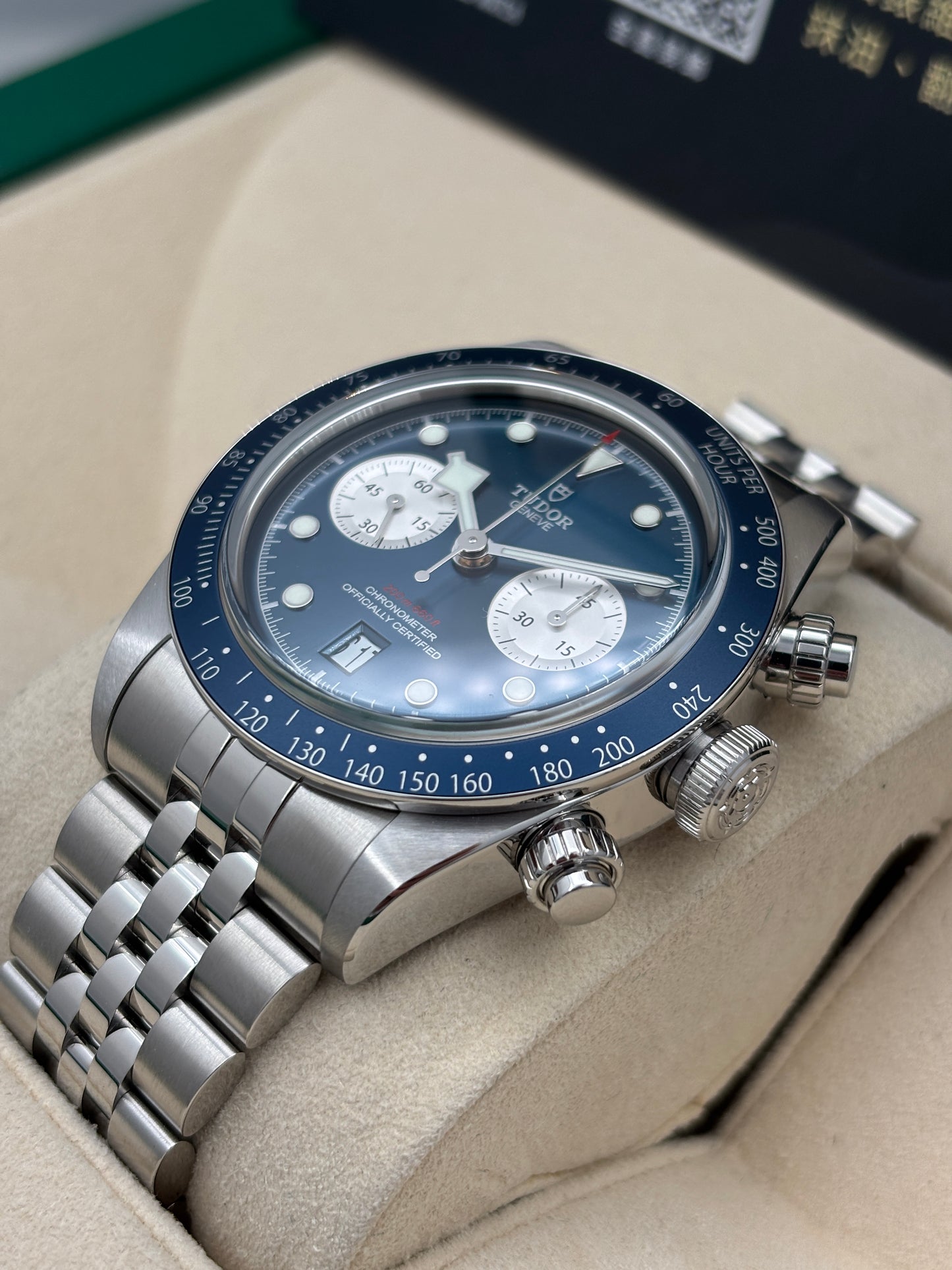 全新 NEW  TUDOR 帝舵 BLACK BAY CHRONO 79360B 藍色 2026年6月 珠帶 全套 FULL SET