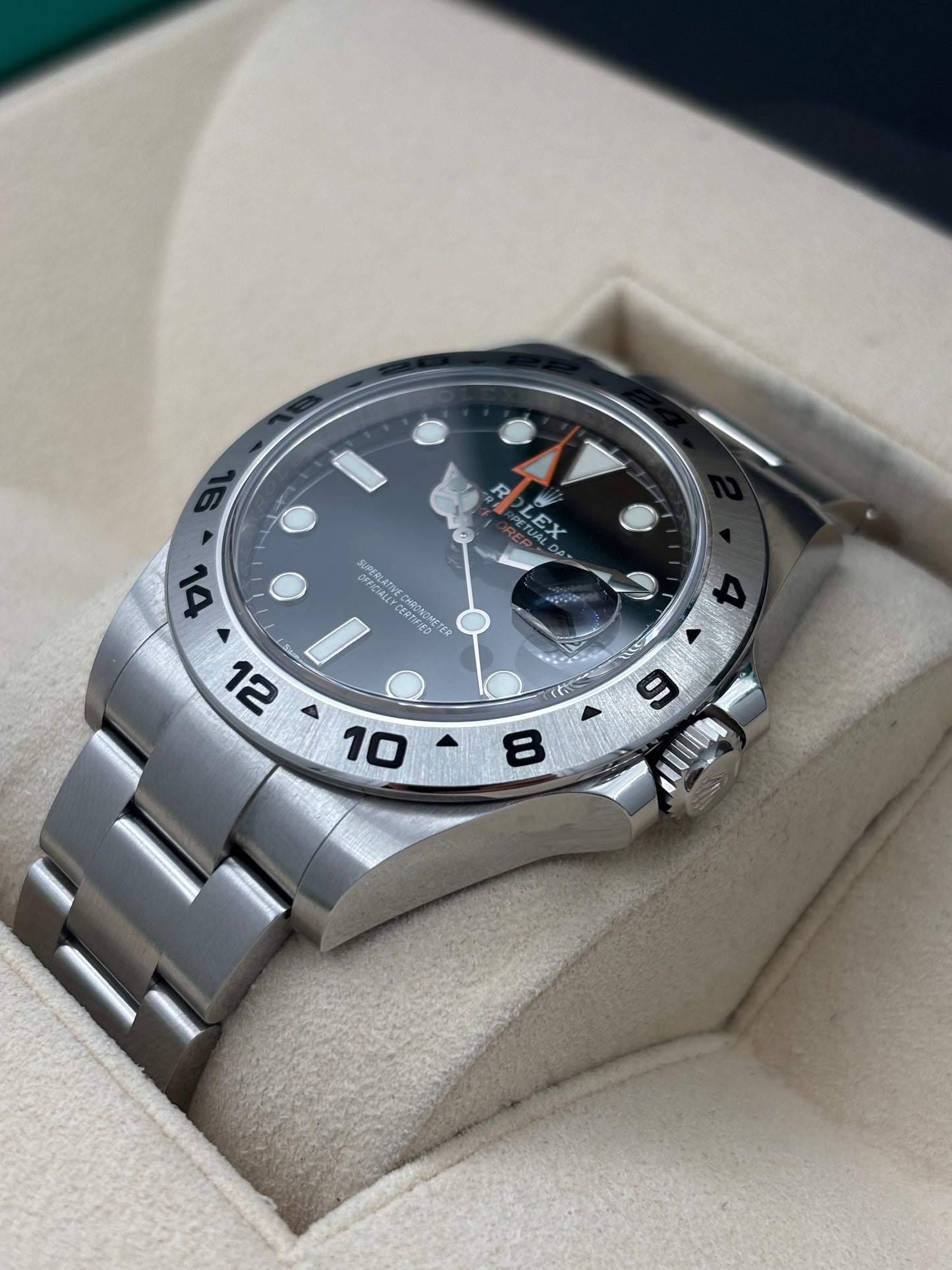 二手 USED  ROLEX 勞力士 EXPLORER II 216570 黑色 2019年5月 未打磨 99.99%新 全套 FULL SET