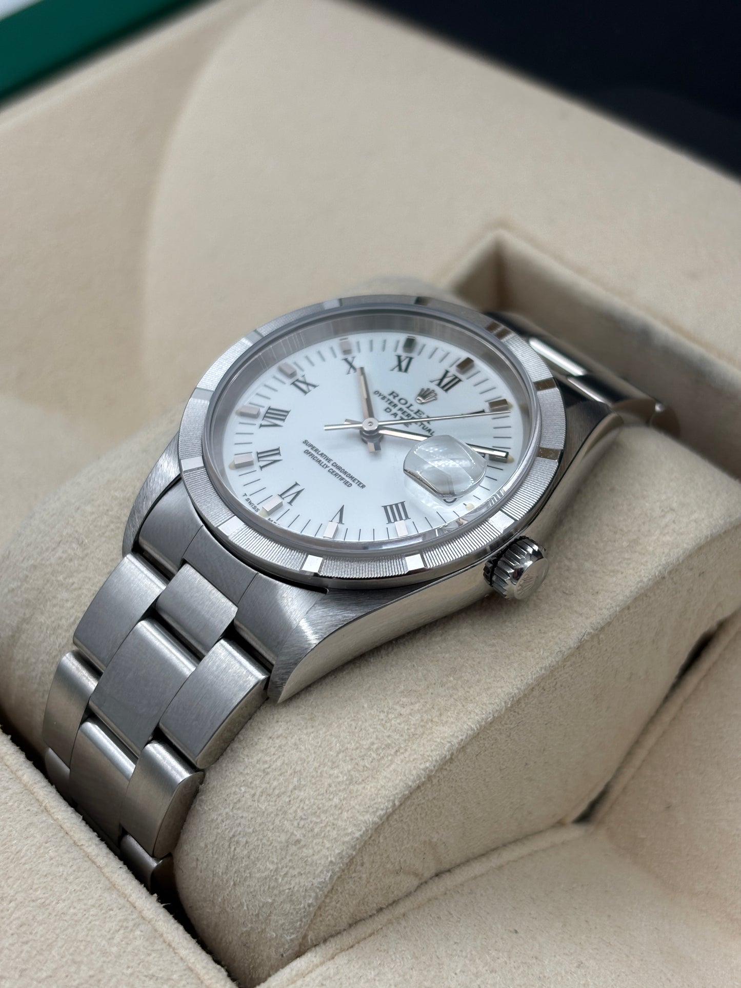 二手 USED  ROLEX 勞力士 DATE 15210 白色 1996年7月 全套 FULL SET