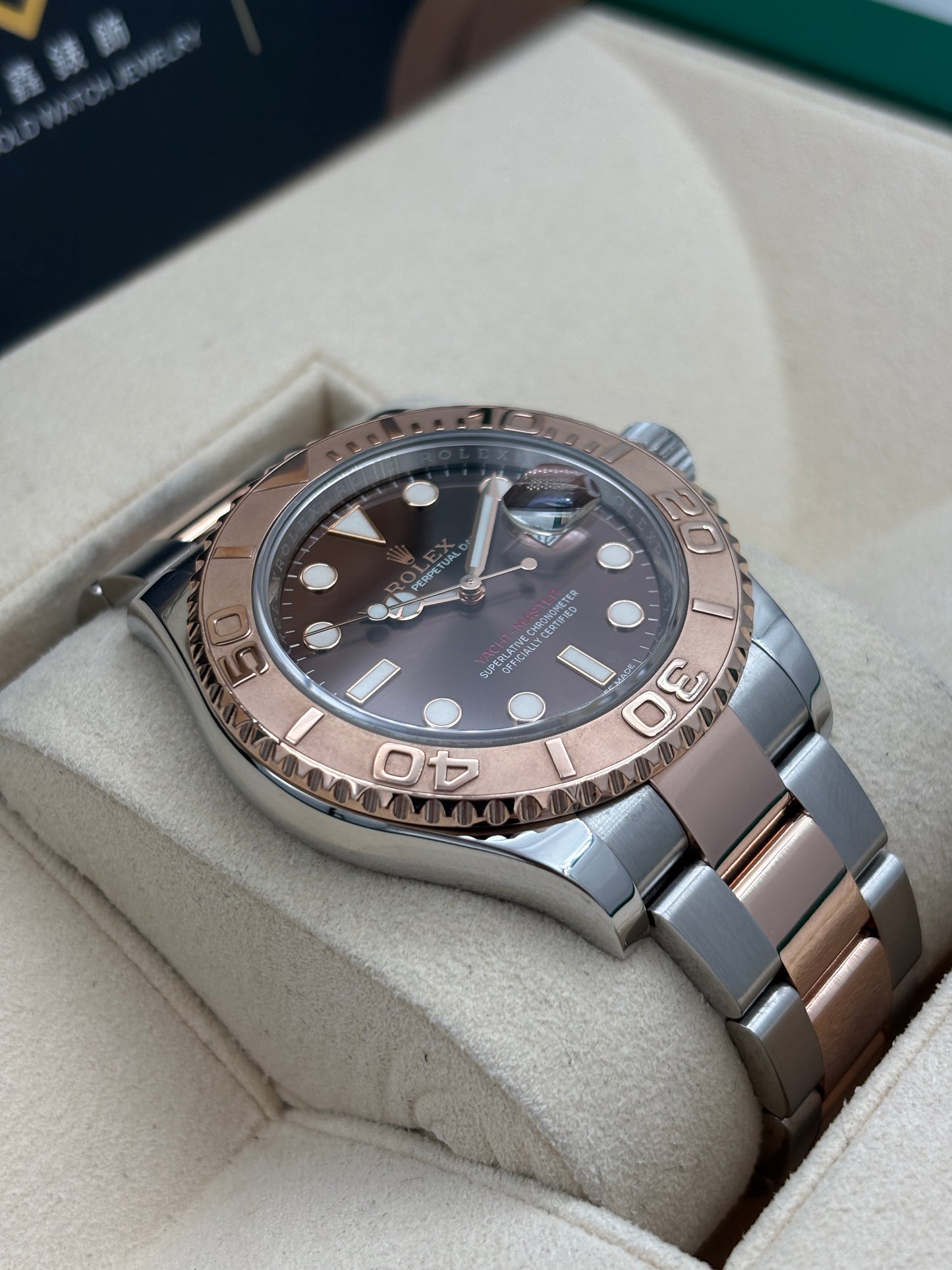 二手 USED  ROLEX 勞力士 YACHT-MASTER 116621 朱古力色 2017年9月 全套 FULL SET