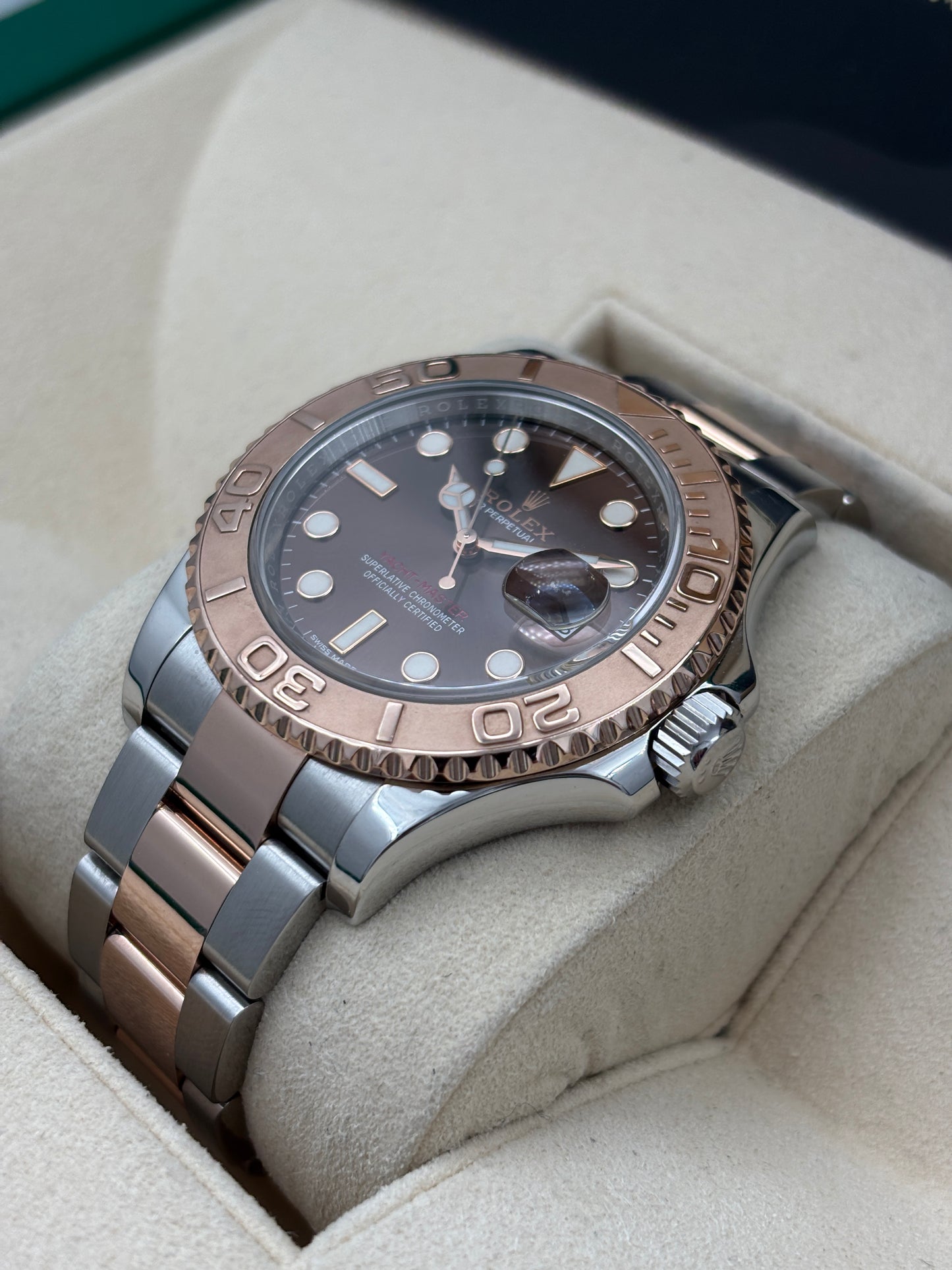 二手 USED  ROLEX 勞力士 YACHT-MASTER 116621 朱古力色 2017年9月 全套 FULL SET