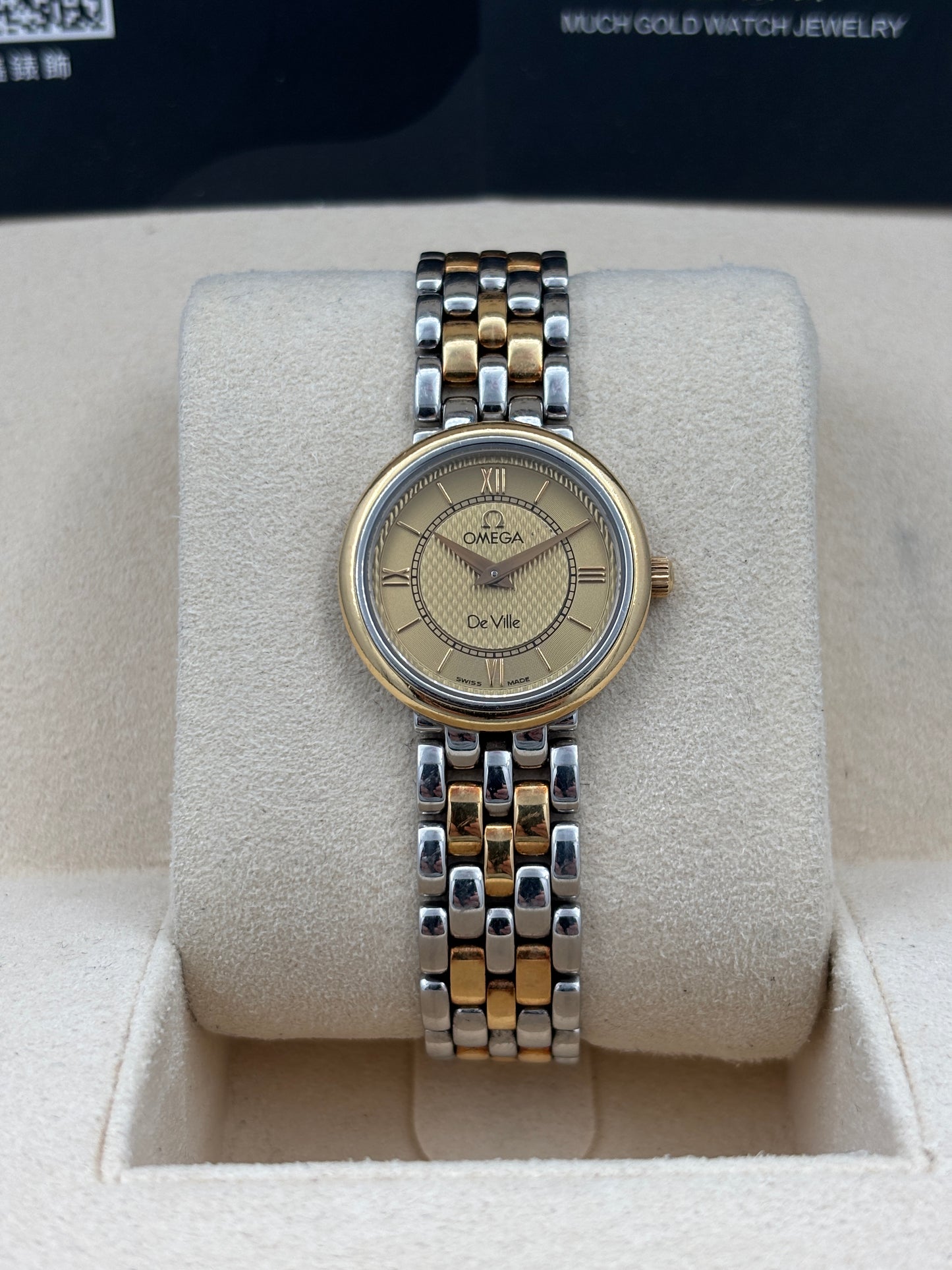 二手 USED  OMEGA 歐米茄 DE VILLE 7374.11.00 金色 淨錶 WATCH ONLY