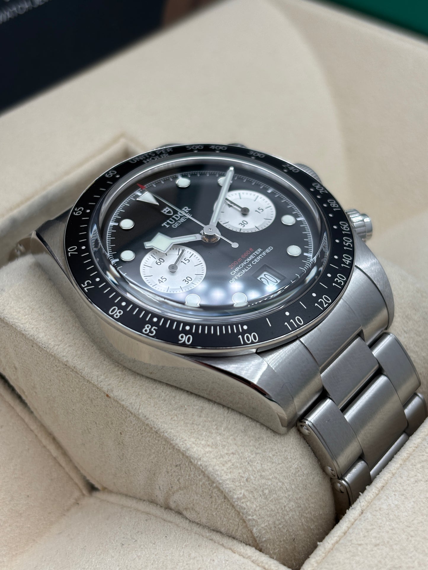二手 USED  TUDOR 帝舵 BLACK BAY CHRONOGRAPH 79360N 黑色 淨錶 WATCH ONLY
