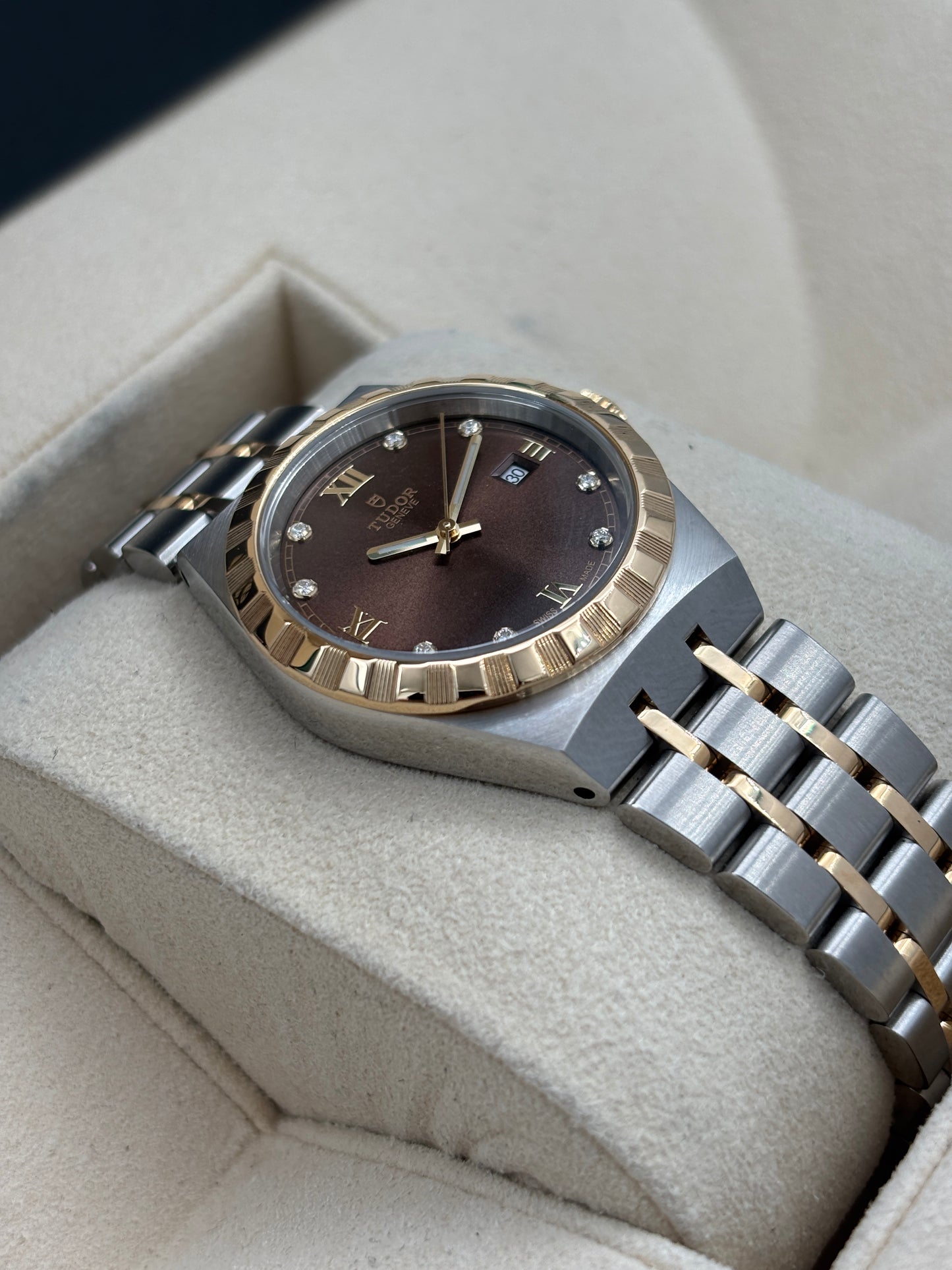 全新 NEW  TUDOR 帝舵 ROYAL 28303 朱古力色鑽石字 2026年6月 全套 FULL SET