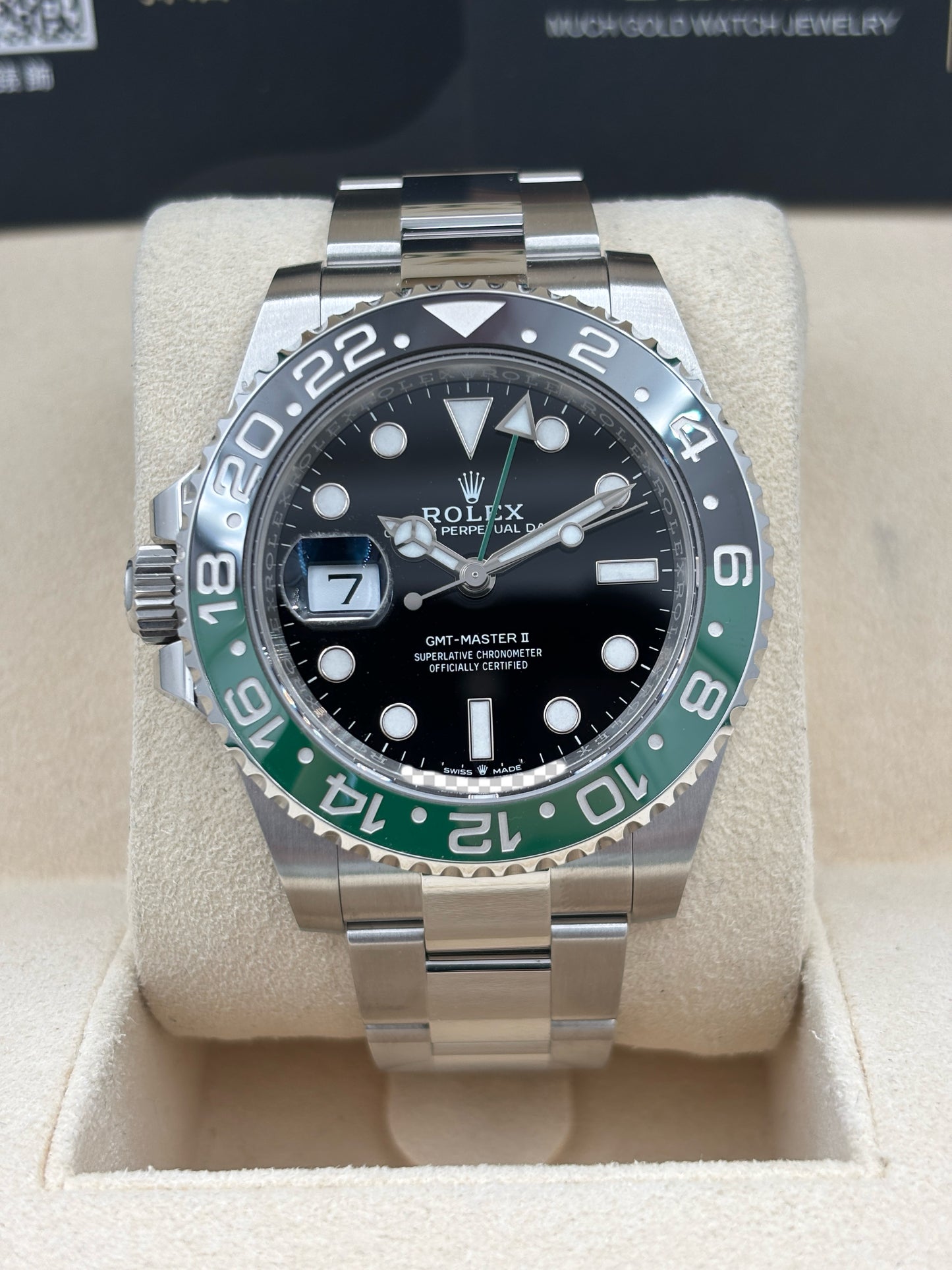 未使用品 NEW OLD STOCK  ROLEX 勞力士 GMT-MASTER II 126720VTNR 黑色 2024年12月 全套 FULL SET