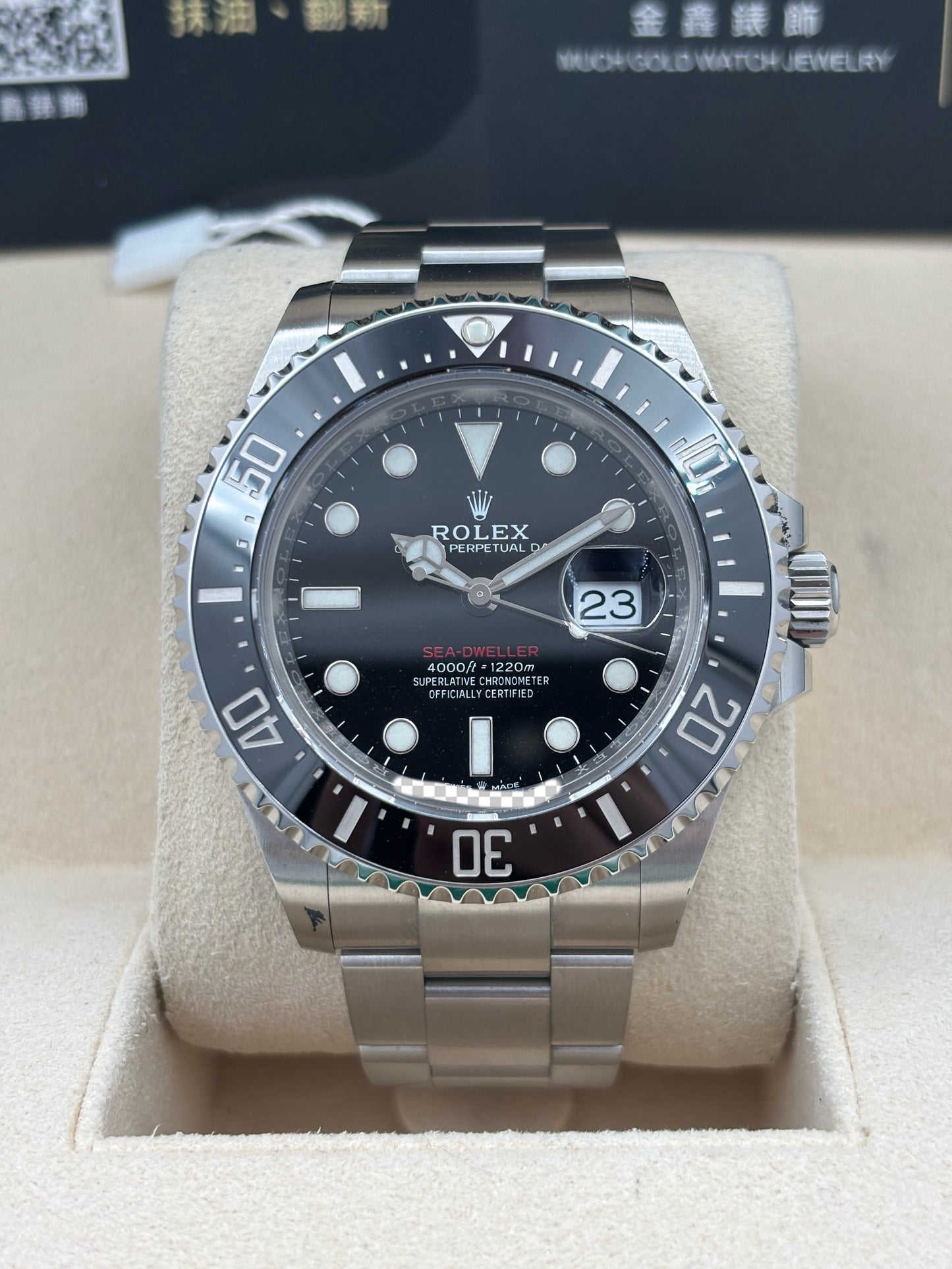二手 USED  ROLEX 勞力士 SEA-DWELLER 126600 MK2 黑色 2019年3月 全套 FULL SET
