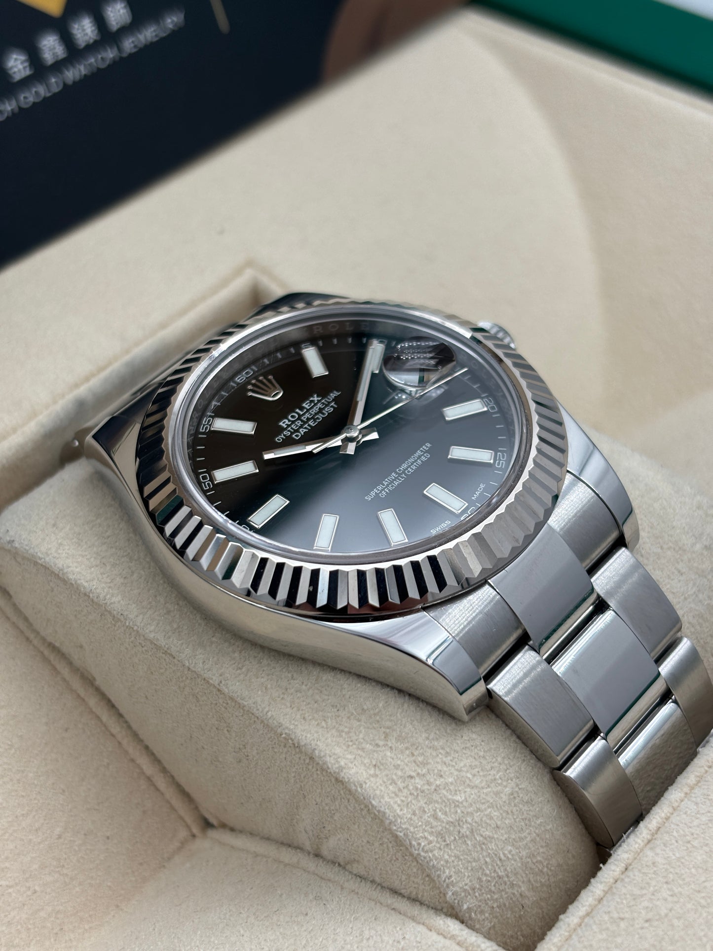 二手 USED  ROLEX 勞力士 DATEJUST 116334 黑色 2016年11月 全套 FULL SET