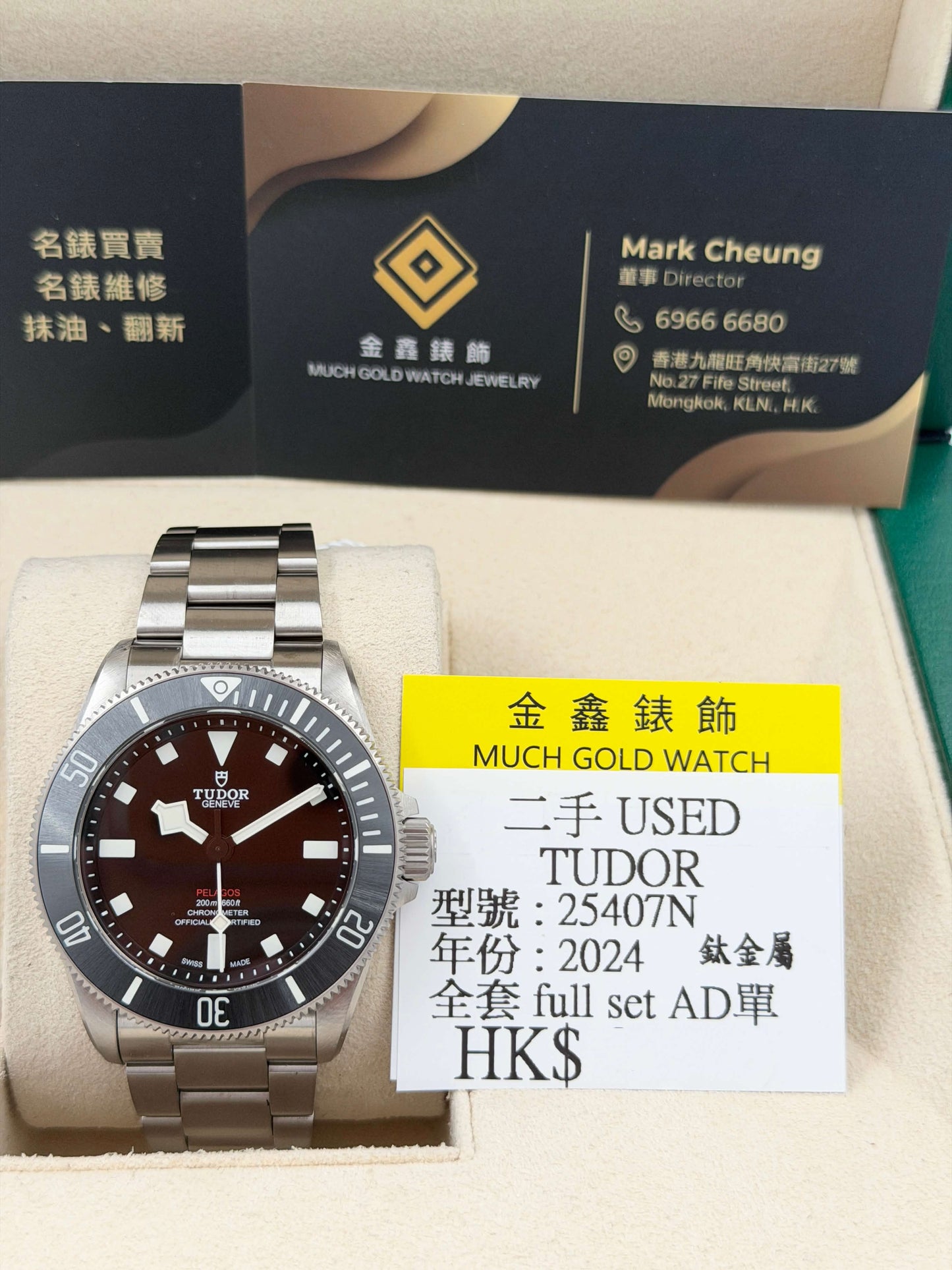 二手 USED TUDOR 帝舵 PELAGOS 39 25407N 2024年 鈦金屬