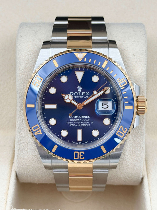 未使用品 Unused ROLEX 勞力士 SUBMARINER DATE 126613LB 2024年 金鋼藍藍