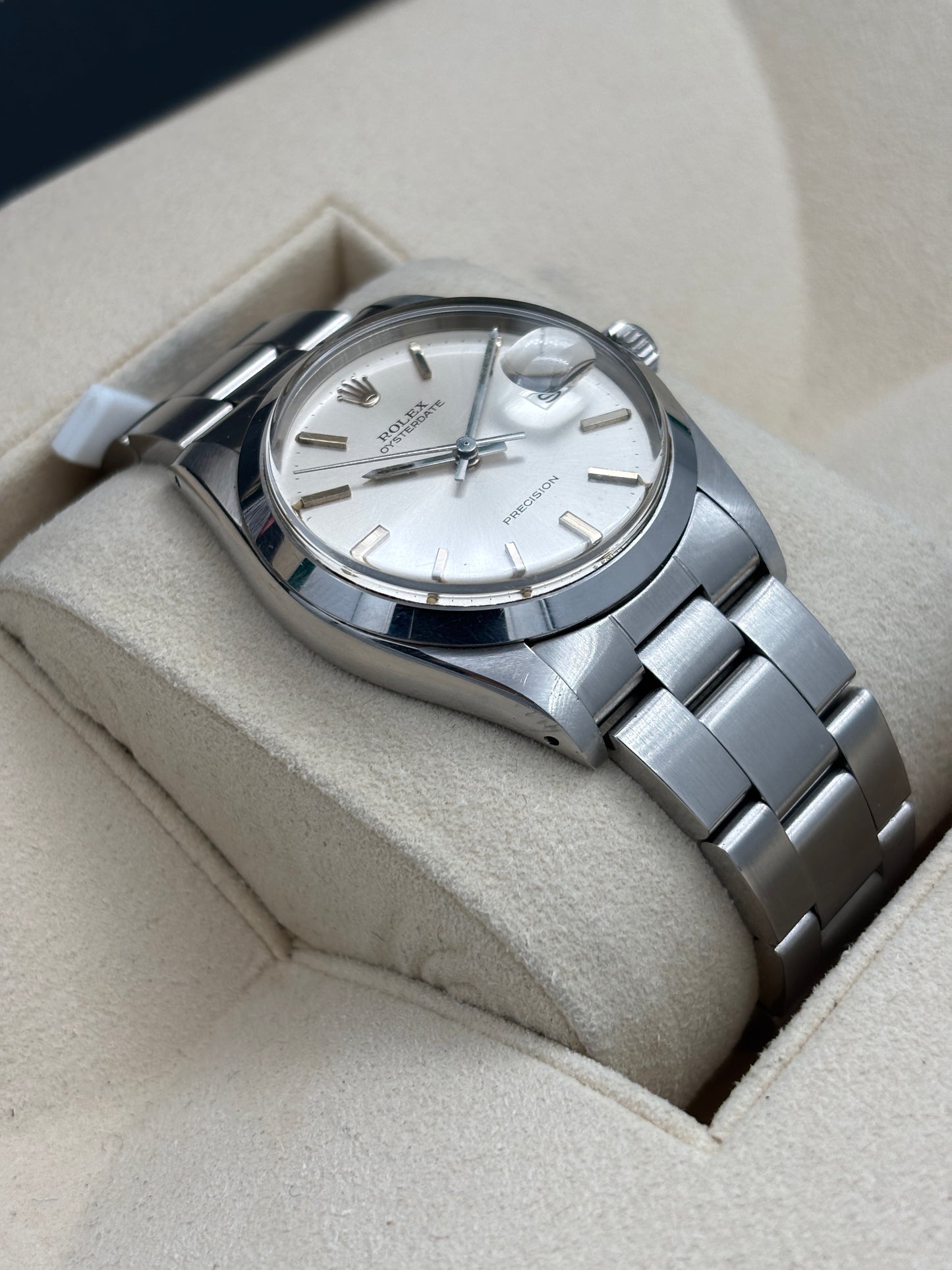 二手 USED  ROLEX 勞力士 OYSTER DATE 6694 銀色 1979年 直帶 手動上鏈 保養證