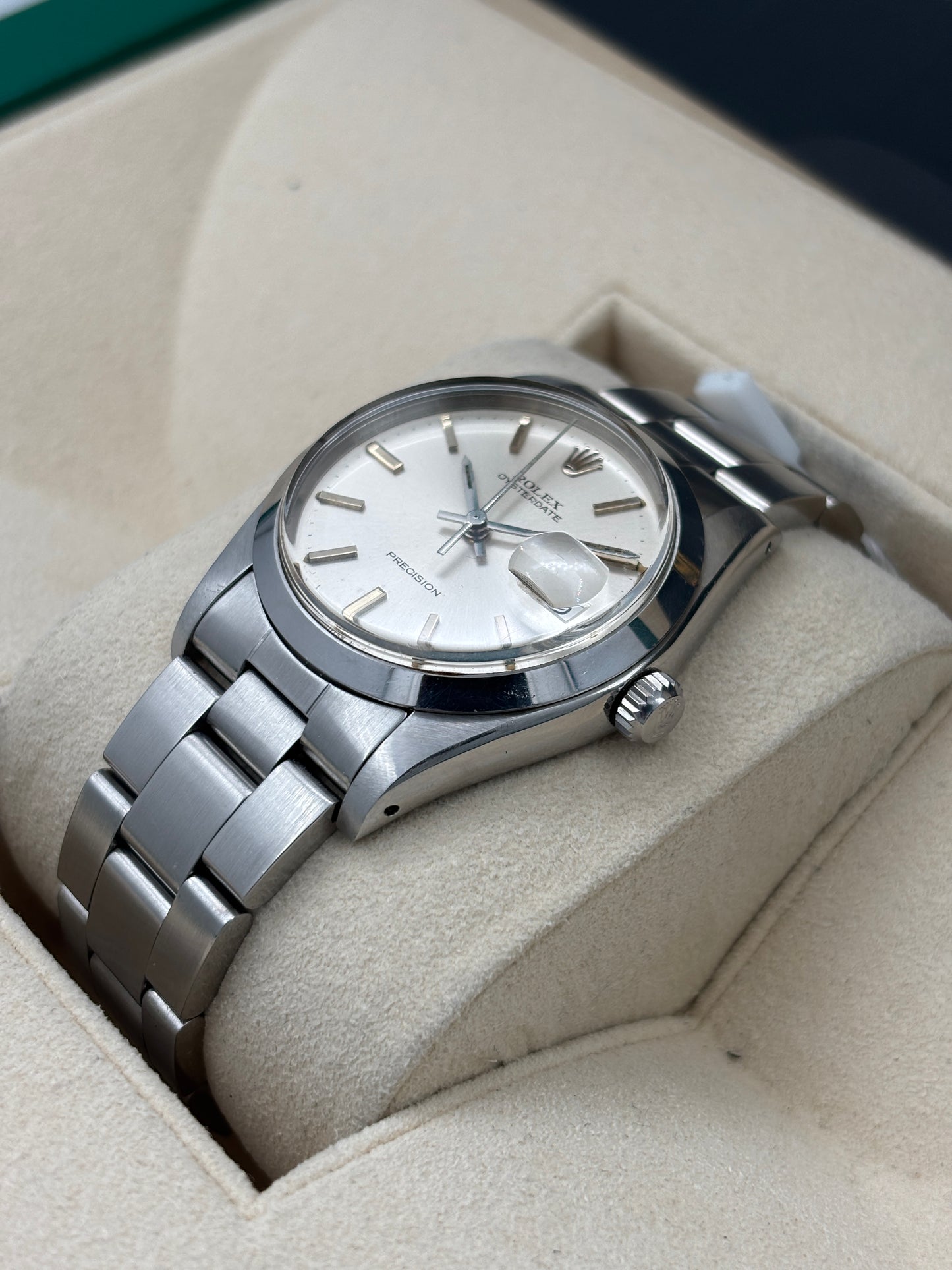 二手 USED  ROLEX 勞力士 OYSTER DATE 6694 銀色 1979年 直帶 手動上鏈 保養證