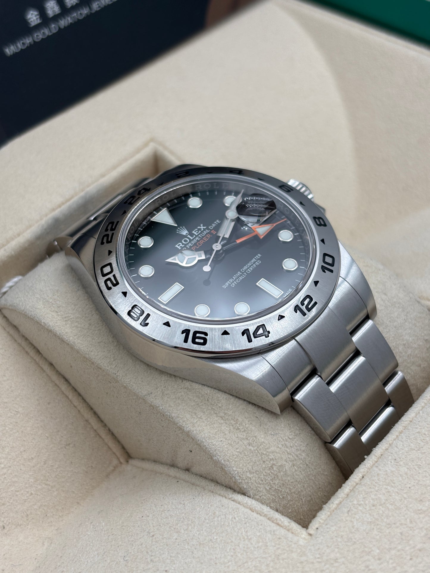 二手 USED  ROLEX 勞力士 EXPLORER II 216570 黑色 2017年3月 全套 FULL SET