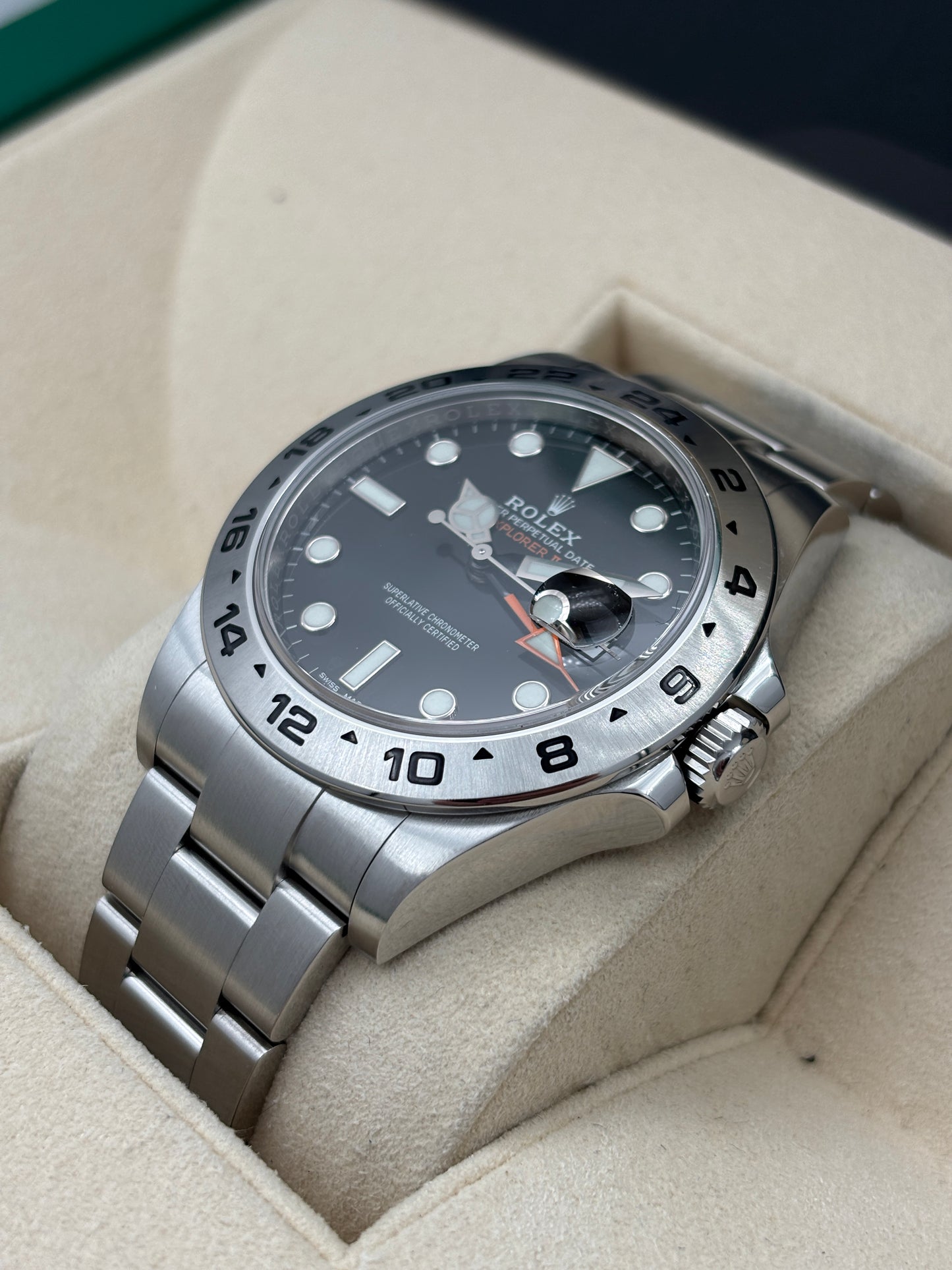 二手 USED  ROLEX 勞力士 EXPLORER II 216570 黑色 2017年3月 全套 FULL SET
