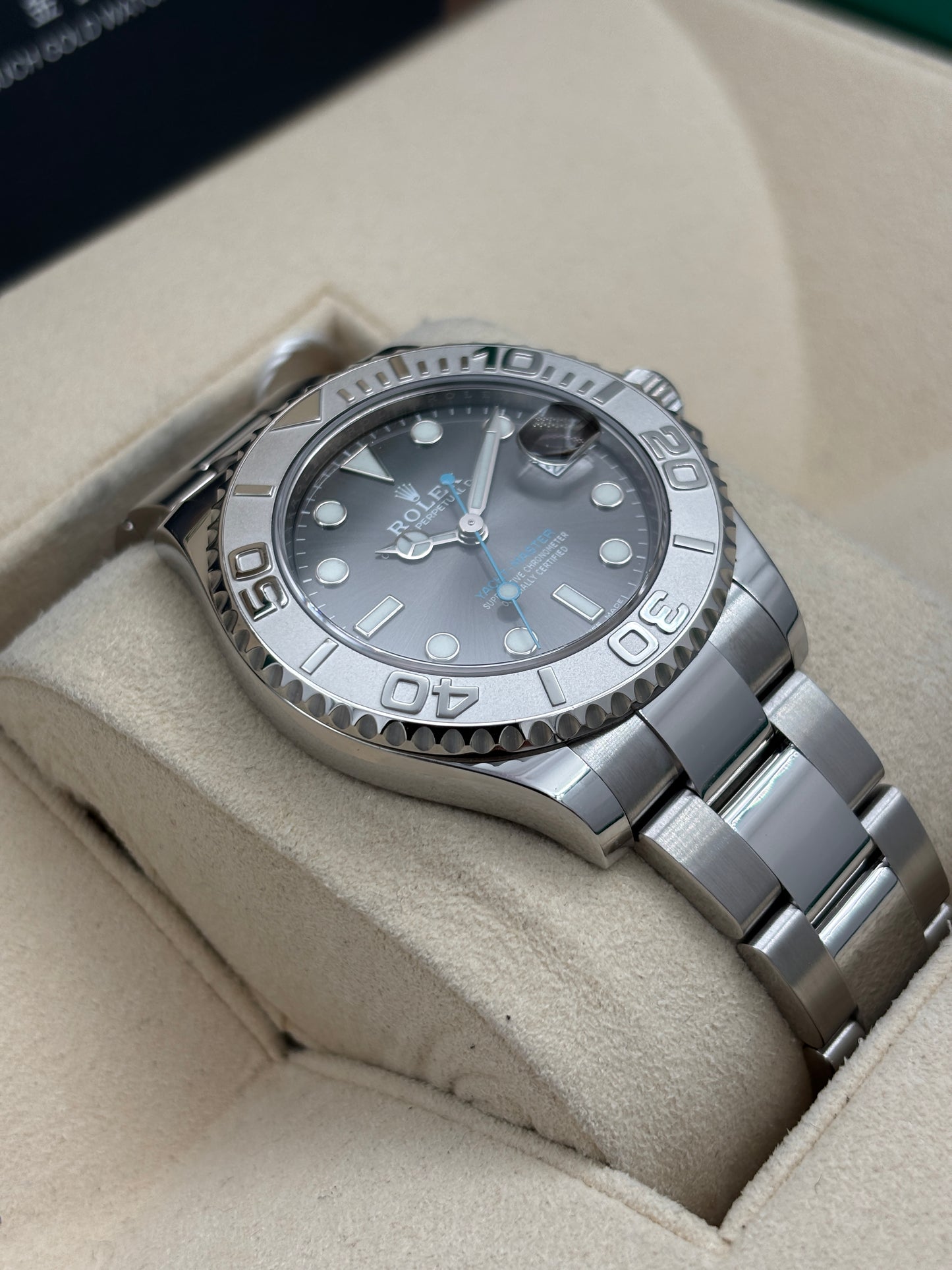 二手 USED  ROLEX 勞力士 YACHT-MASTER 268622 灰色 2017年6月 全套 FULL SET