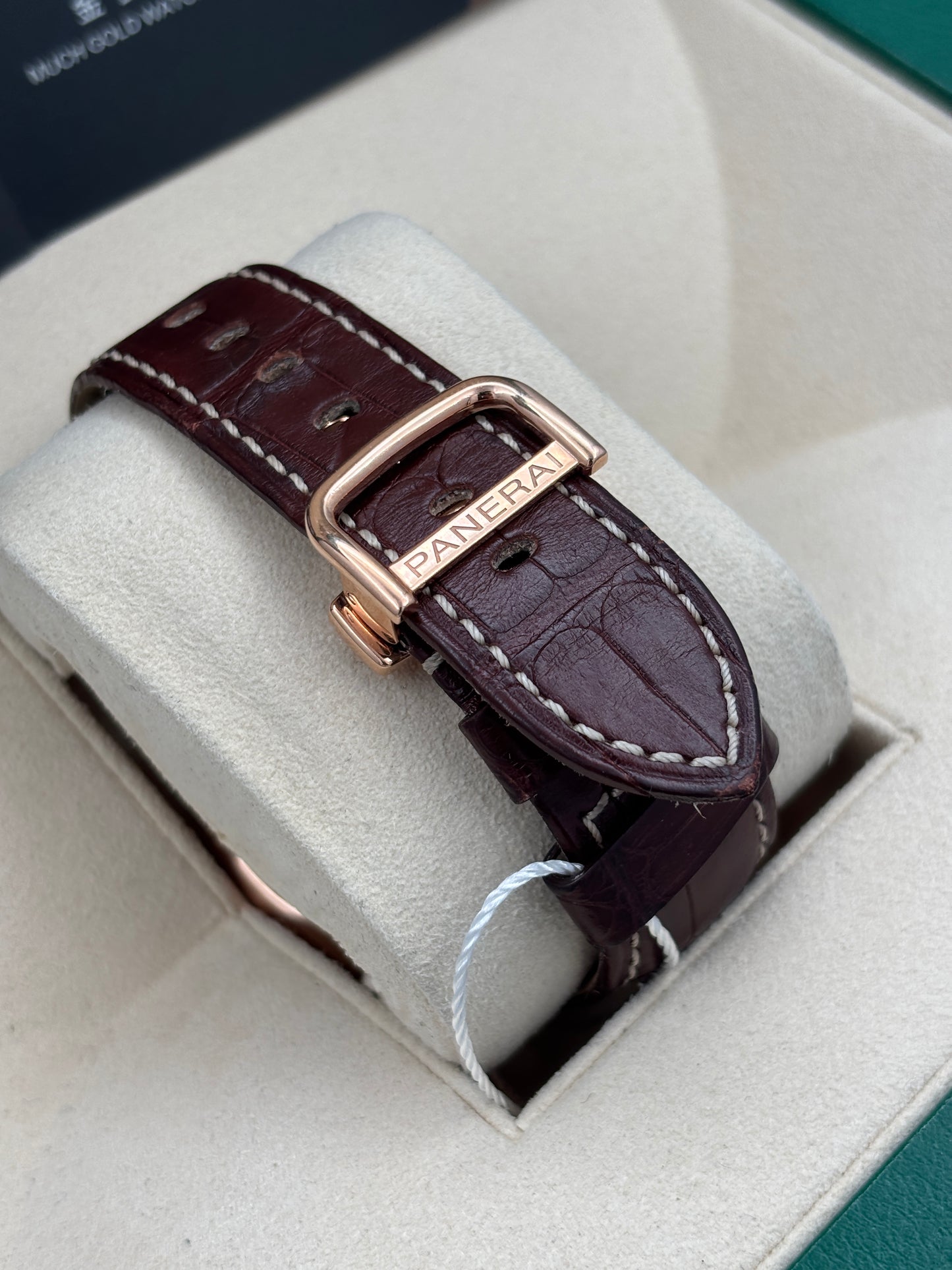二手 USED  PANERAI 沛納海 RADIOMIR 8 DAYS GMT ROSSO PAM00395 啡色 2017年4月 18K金 錶重4.11兩 全套 FULL SET