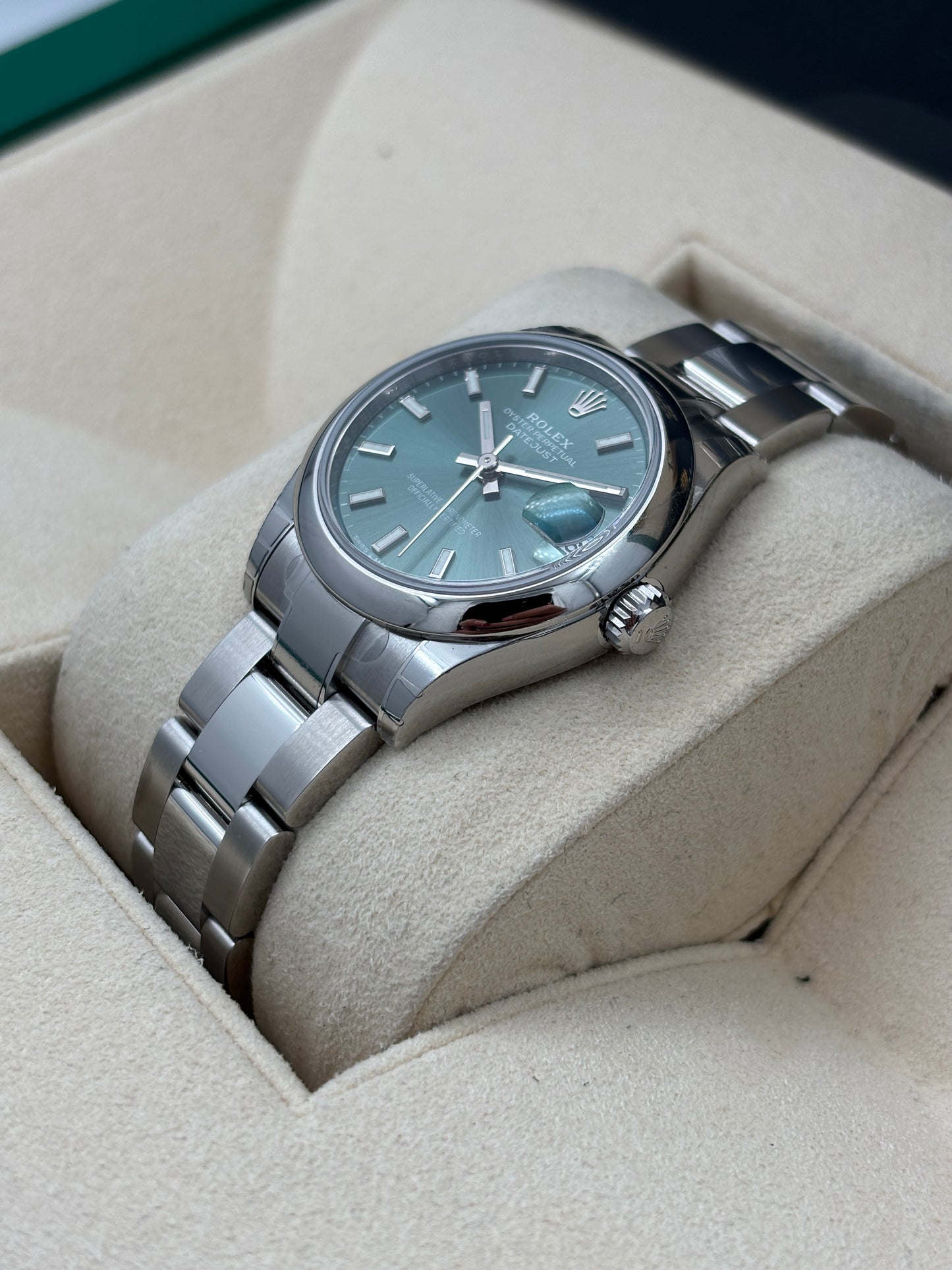 未使用品 NEW OLD STOCK  ROLEX 勞力士 DATEJUST 278240 薄荷綠色 2023年8月 全套 FULL SET