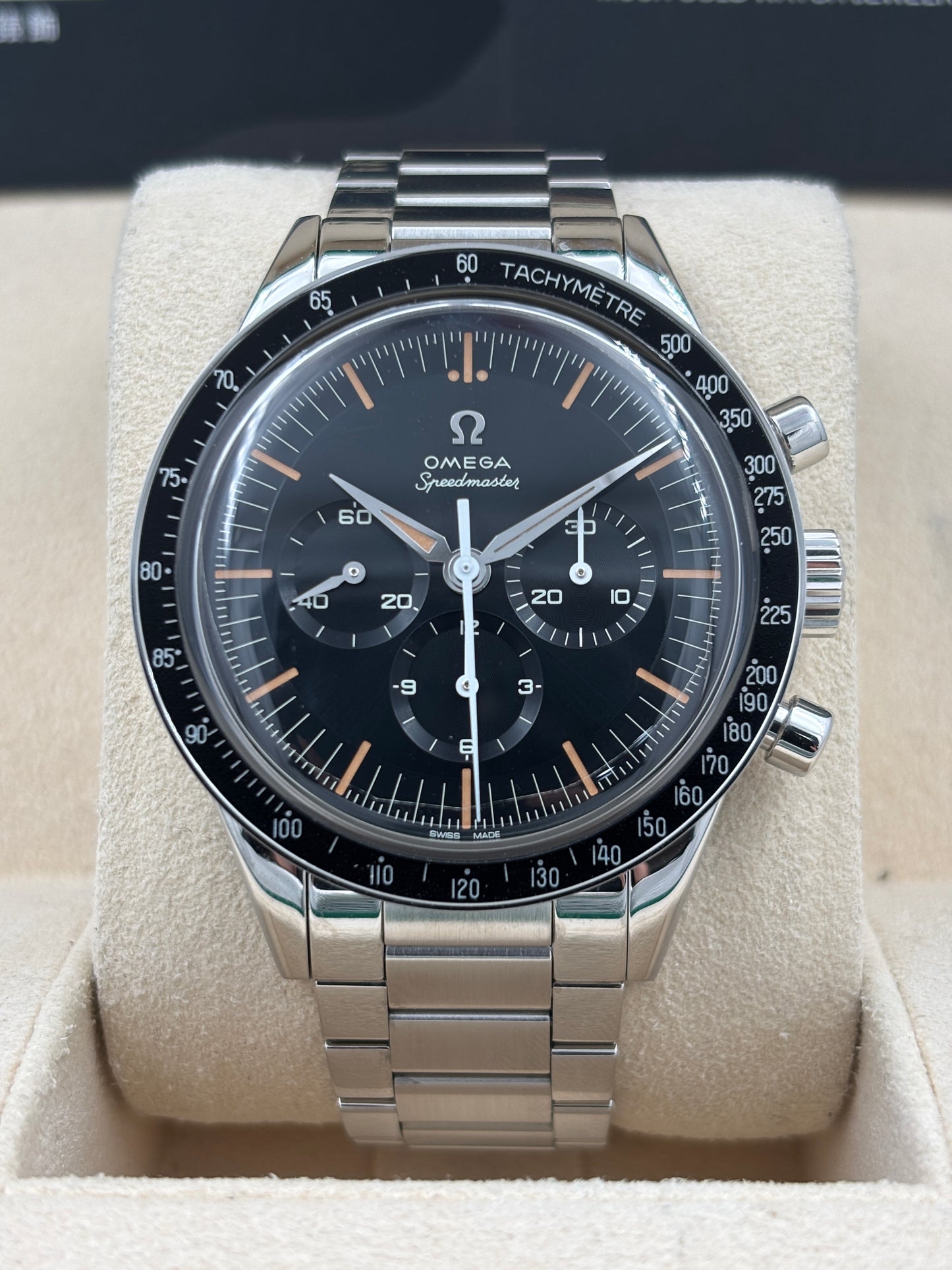 二手 USED  OMEGA 歐米茄 SPEEDMASTER 'FIRST OMEGA IN SPACE' 310.30.40.50.06.001 黑色 2024年10月 手動上鏈 99.99%新 全套 FULL SET