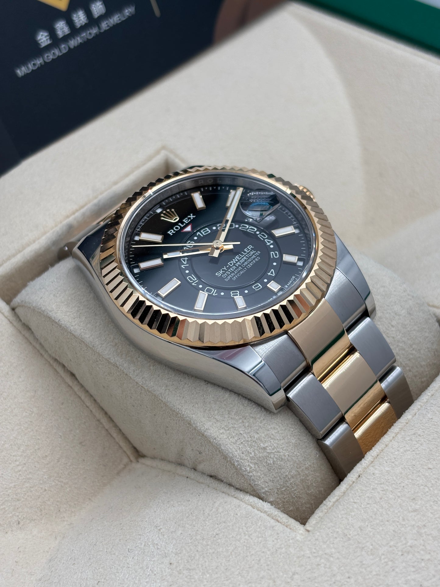 二手 USED  ROLEX 勞力士 SKY-DWELLER 336933 黑色 2024年1月 全套 FULL SET