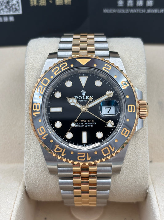 二手 USED  ROLEX 勞力士 GMT-MASTER II 126713GRNR 黑色 2023年6月 未打磨 全套 FULL SET