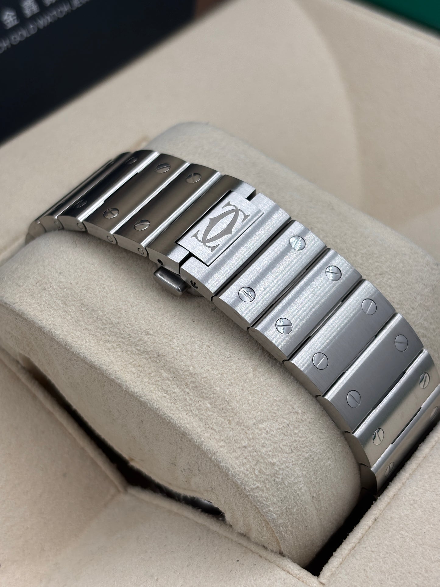 二手 USED  CARTIER 卡地亞 SANTOS WSSA0076 灰色 2024年10月 未打磨 99.99%新 全套 FULL SET